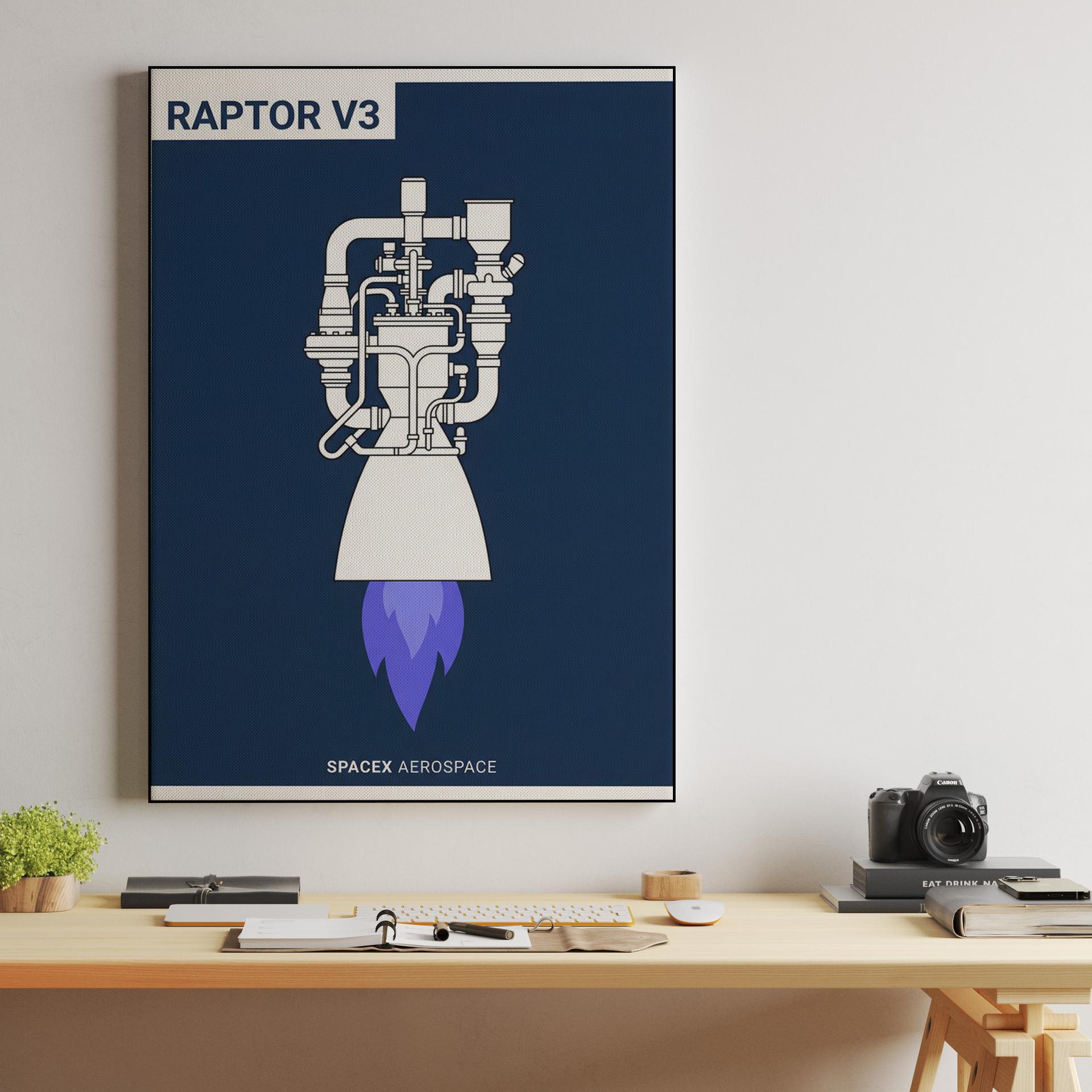 Raptor V3: Minimalist Rocket Engine Blueprint