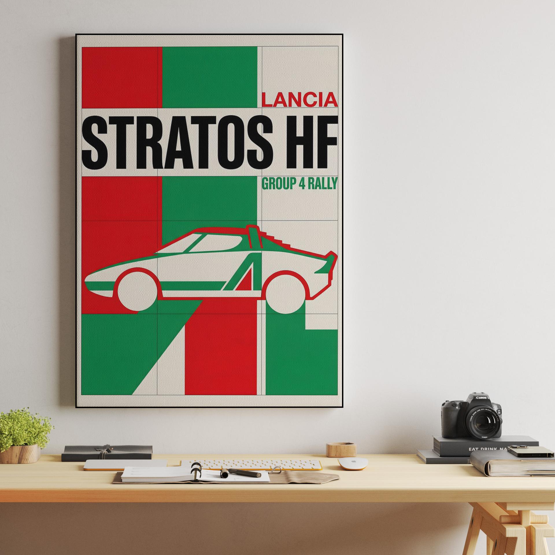 Lancia Stratos HF: Group 4 Rally Geometric Graphic