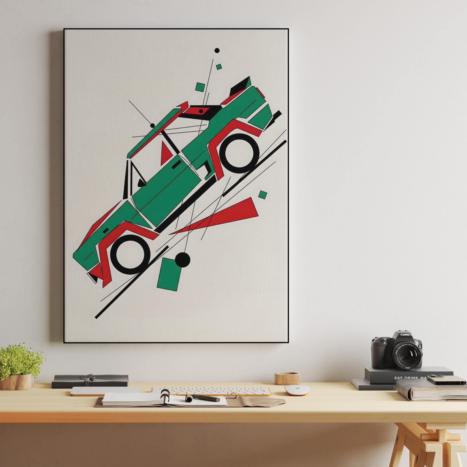 Fiat 131 Abarth Alitalia Suprematist Study