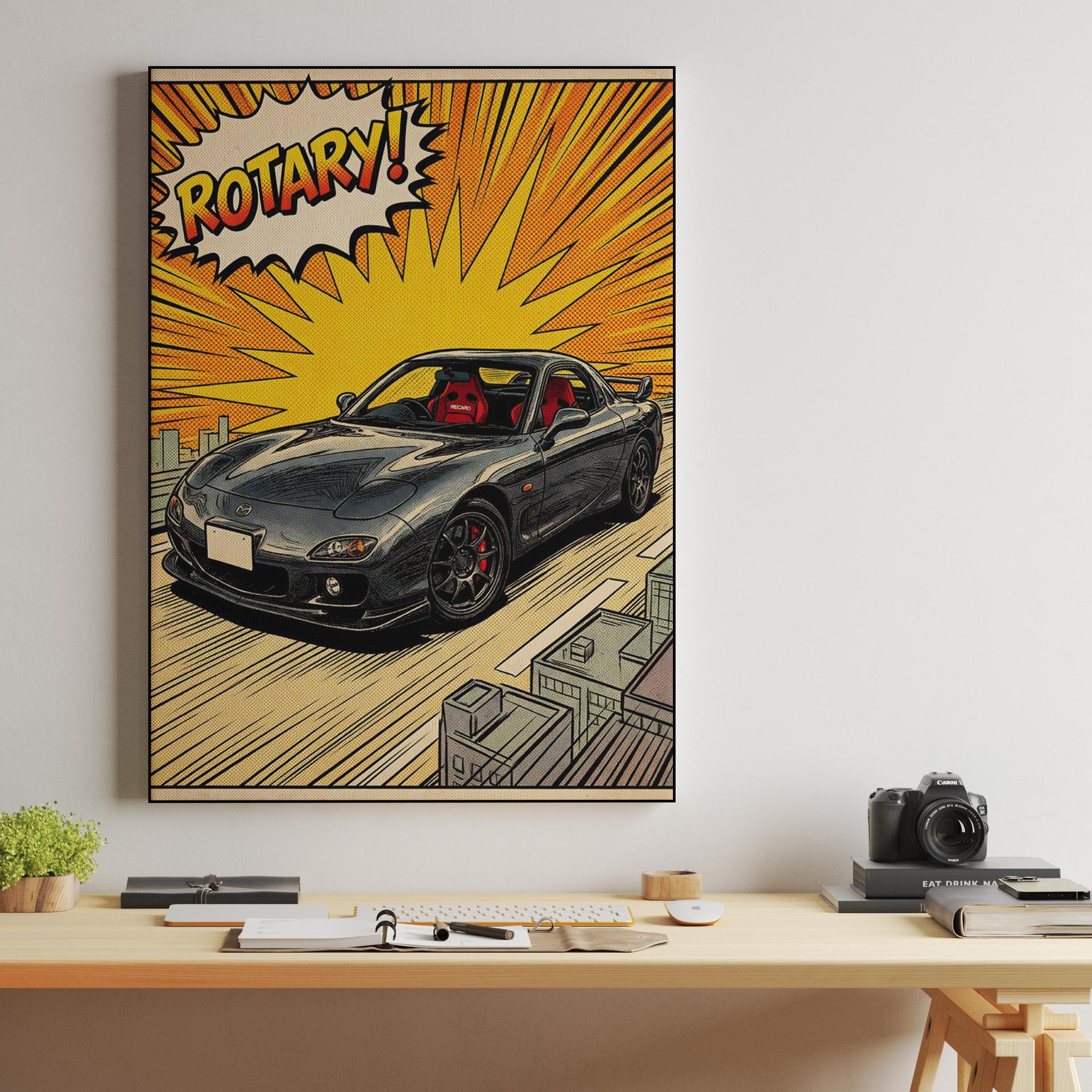 Mazda RX-7 Spirit R: Rotary Comic Action