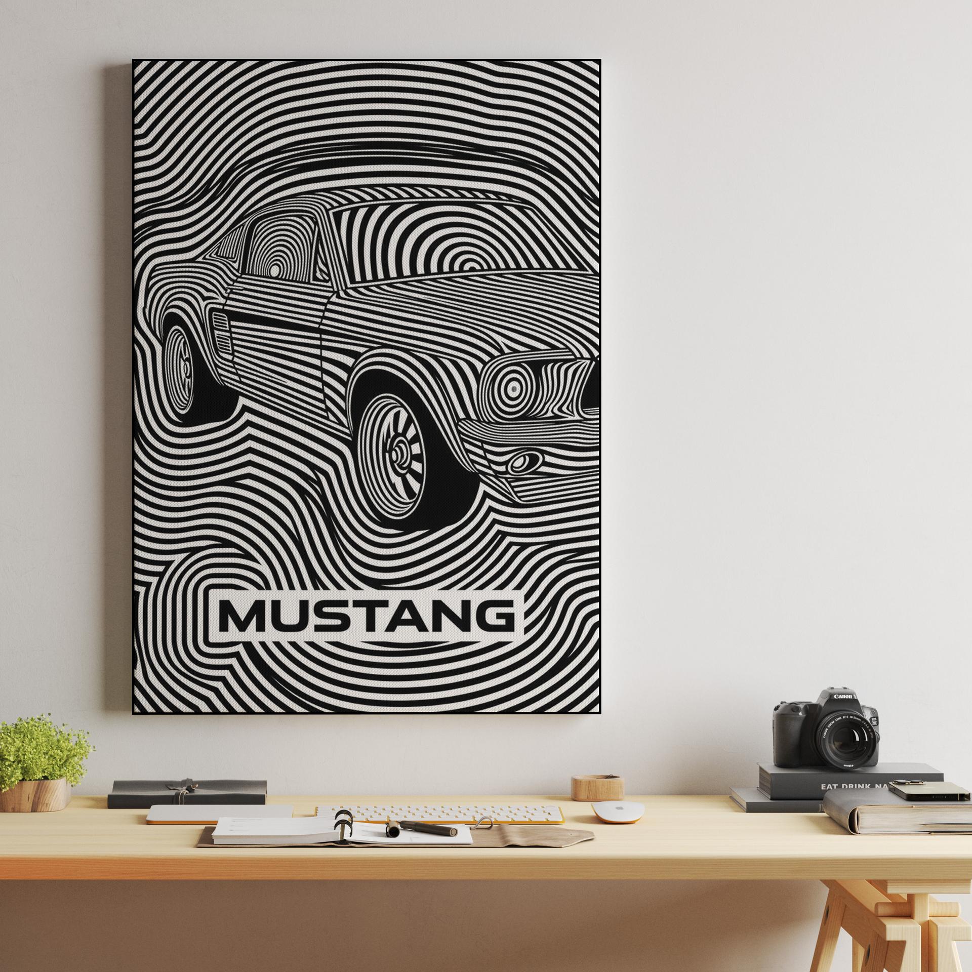 Ford Mustang Op Art Optical Pulse