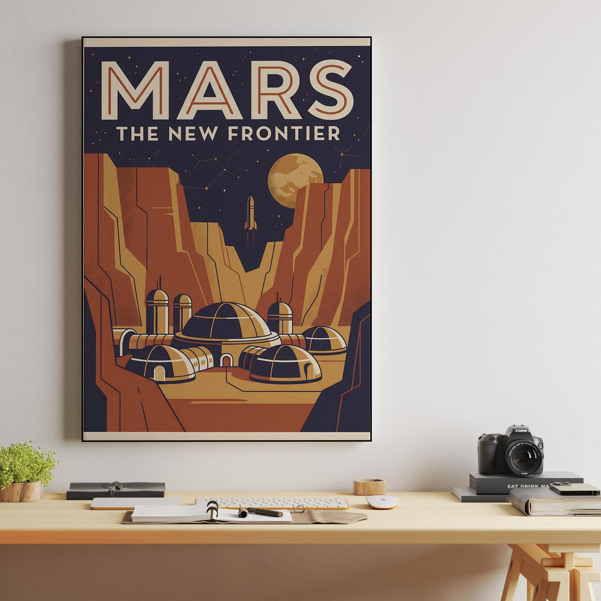 Mars: The New Frontier Vintage Poster