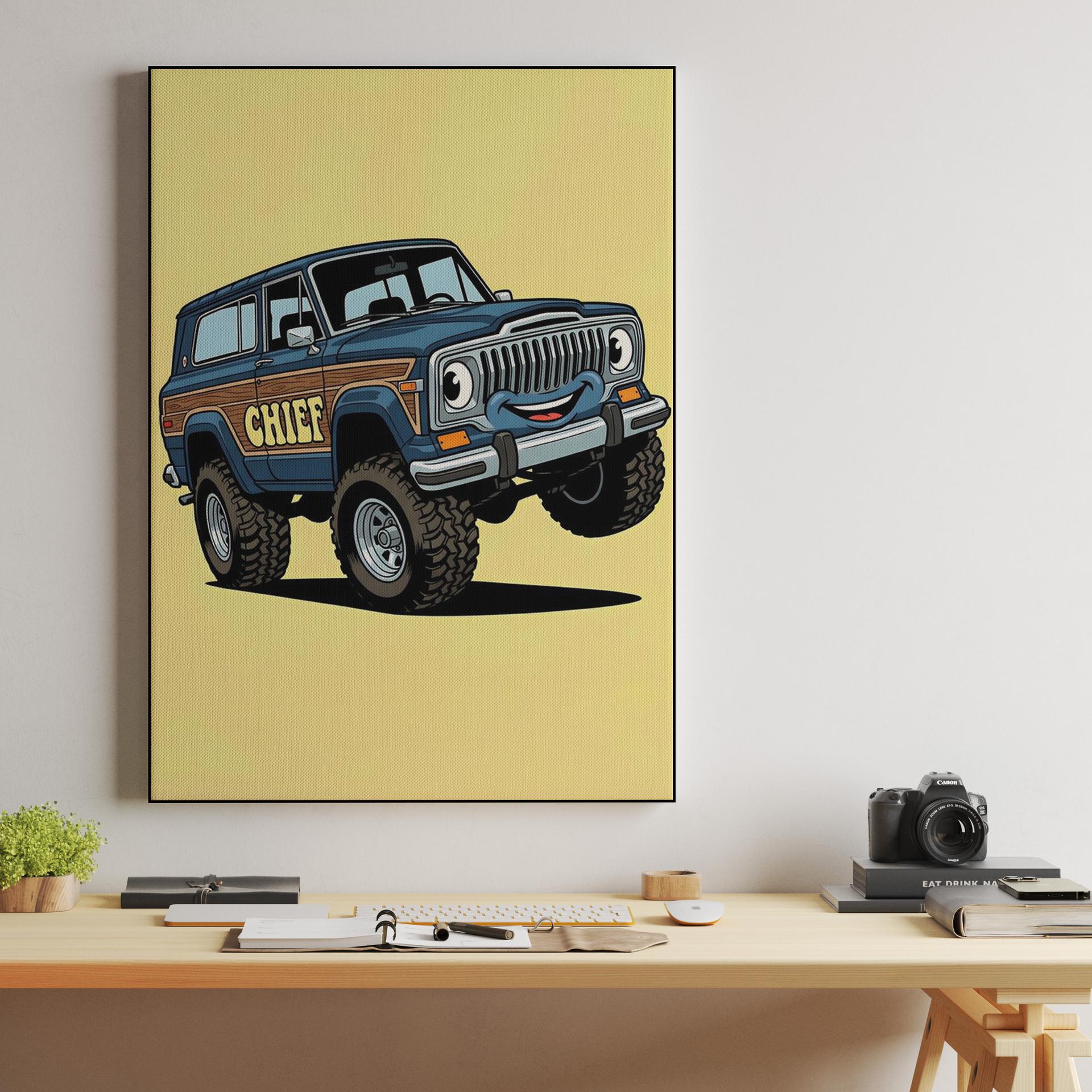 Playful Jeep Cherokee Chief: The Happy Off-Roader