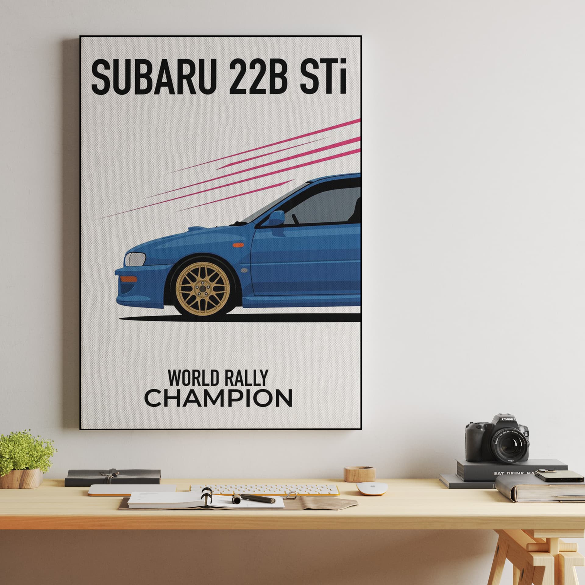 Subaru 22B STi World Rally Champion Poster