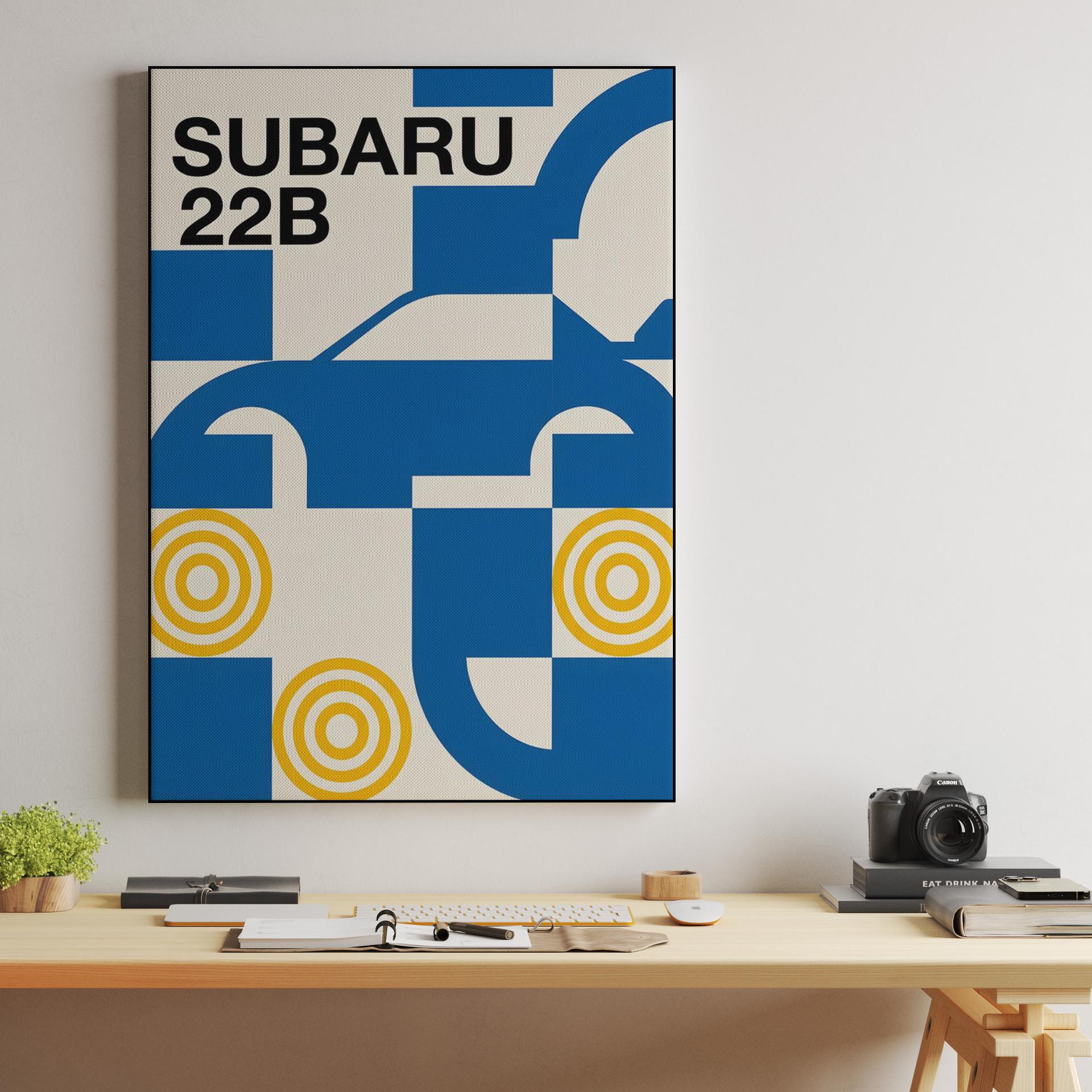 Subaru 22B: Geometric Bauhaus Tribute