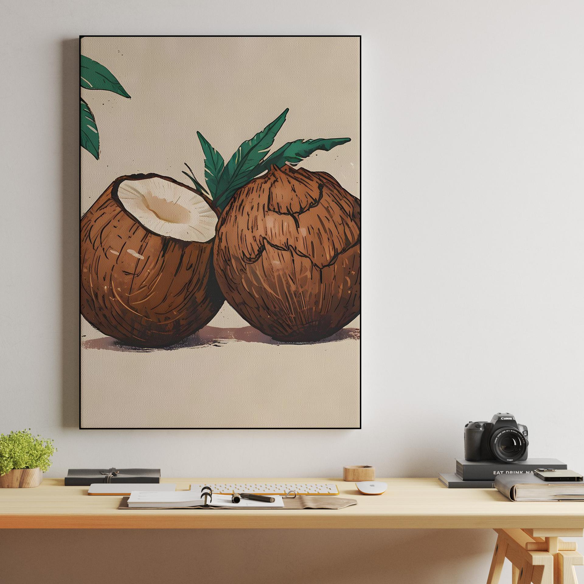 Rustic Coconut Illustration