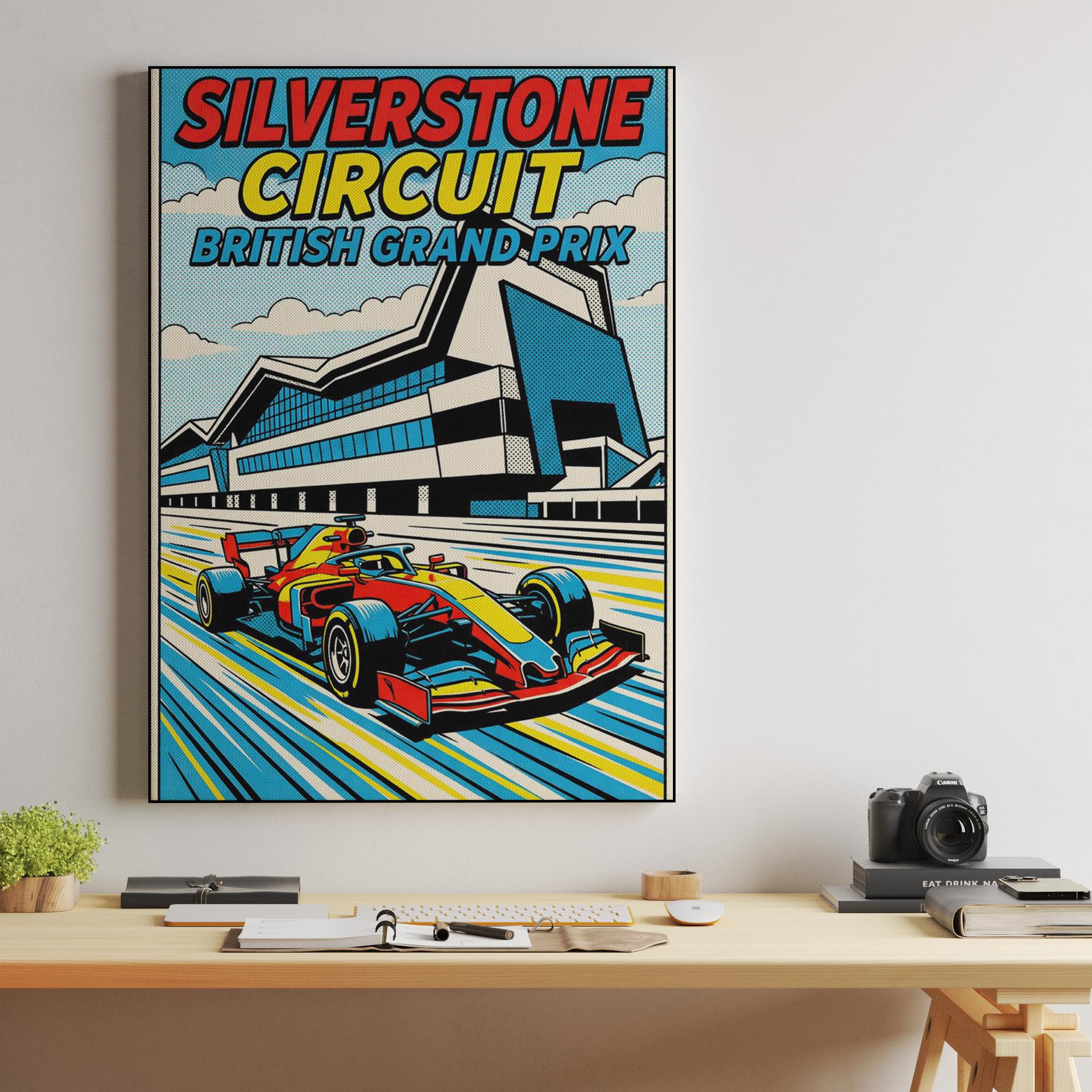 Silverstone Speed: British Grand Prix Pop Art