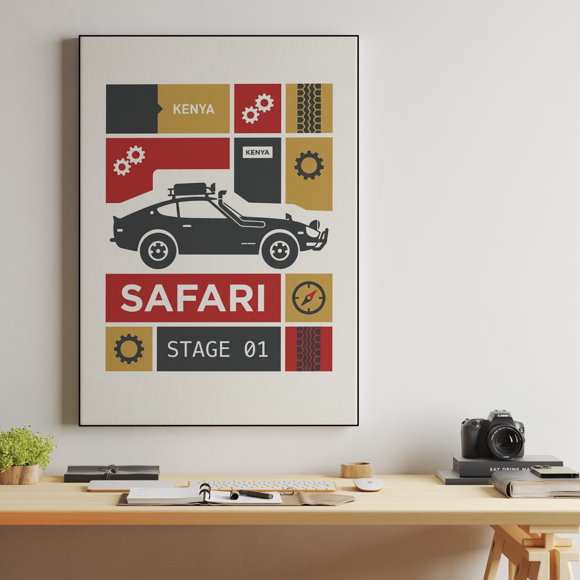 Datsun 240Z Kenya Safari Rally Stage 01 Poster