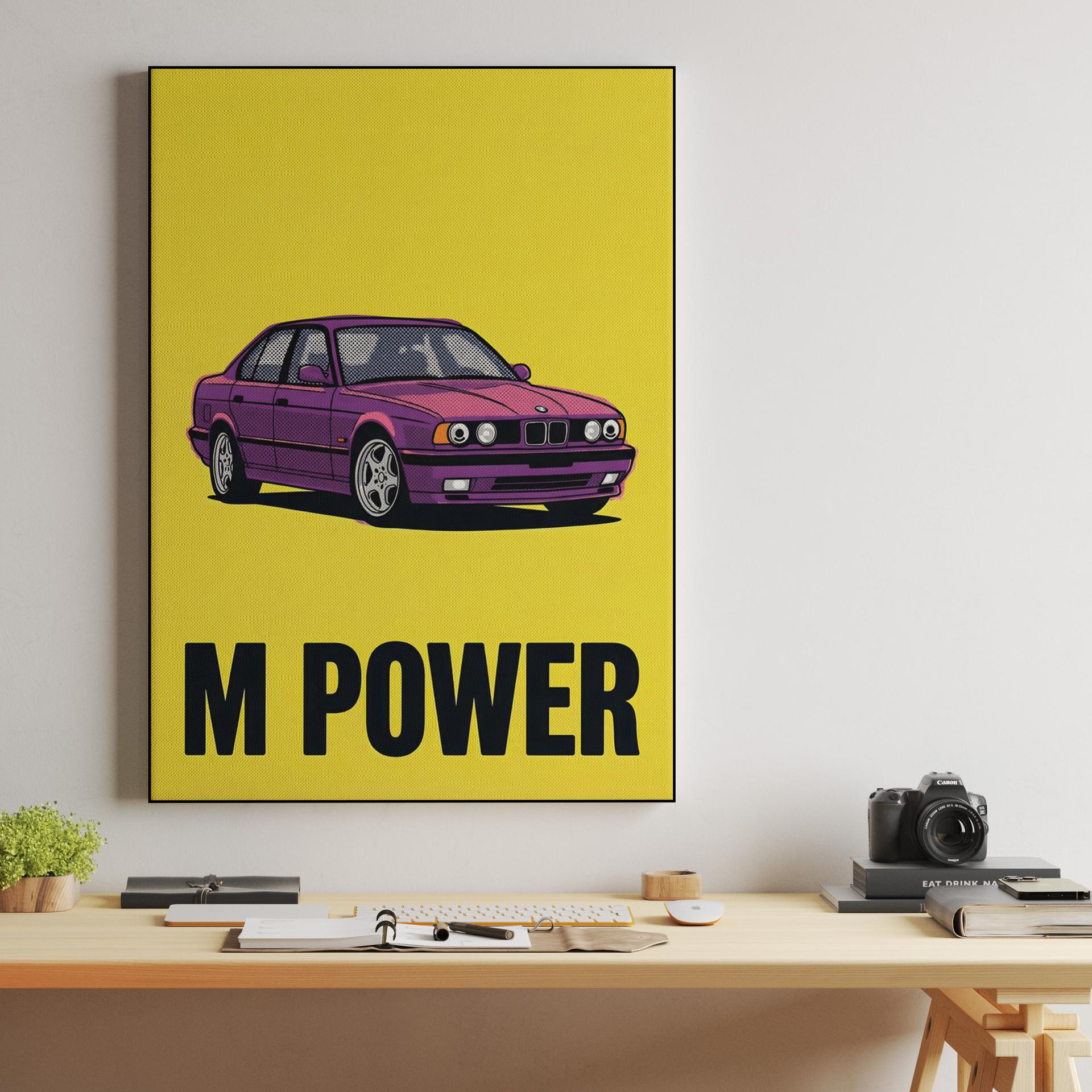 BMW E34 M5: M Power Pop Art Yellow