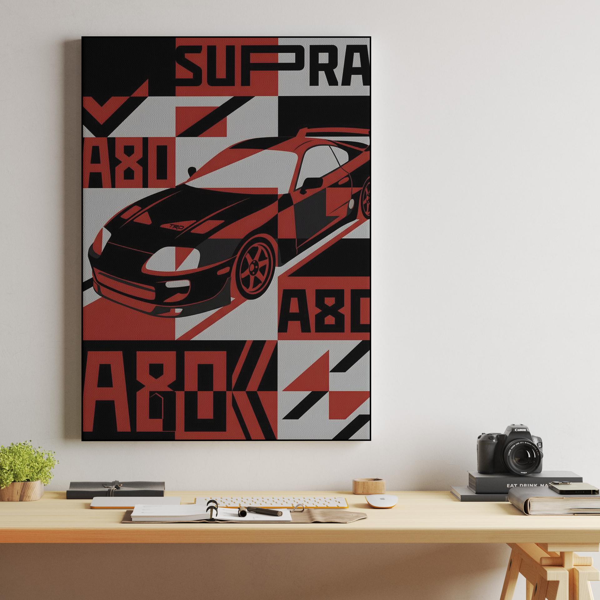 Supra A80 TRD: Geometric Graphic Tribute