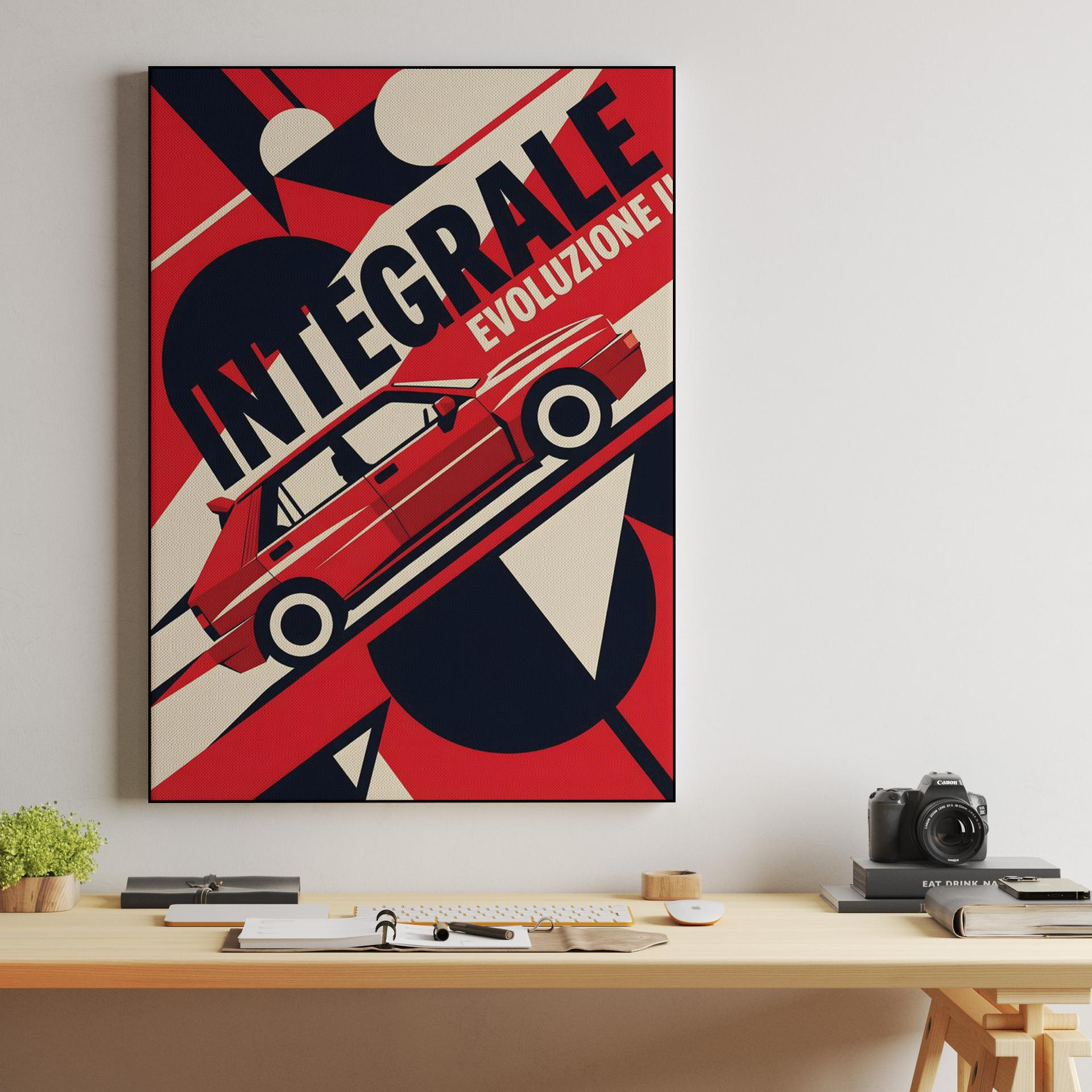 Lancia Integrale: Evoluzione II Constructivist Poster