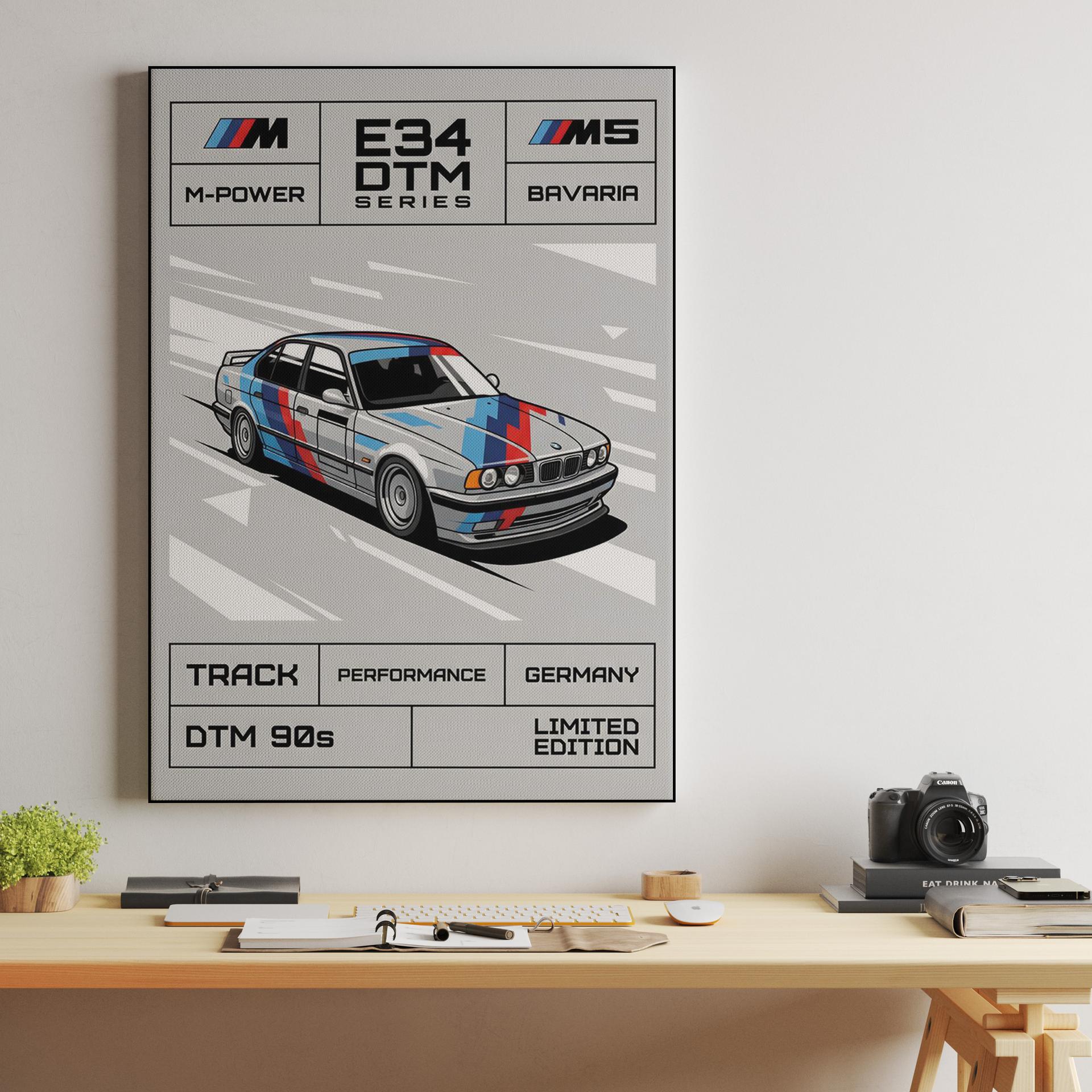 BMW E34 M5 DTM Performance: 90s Racing Tribute