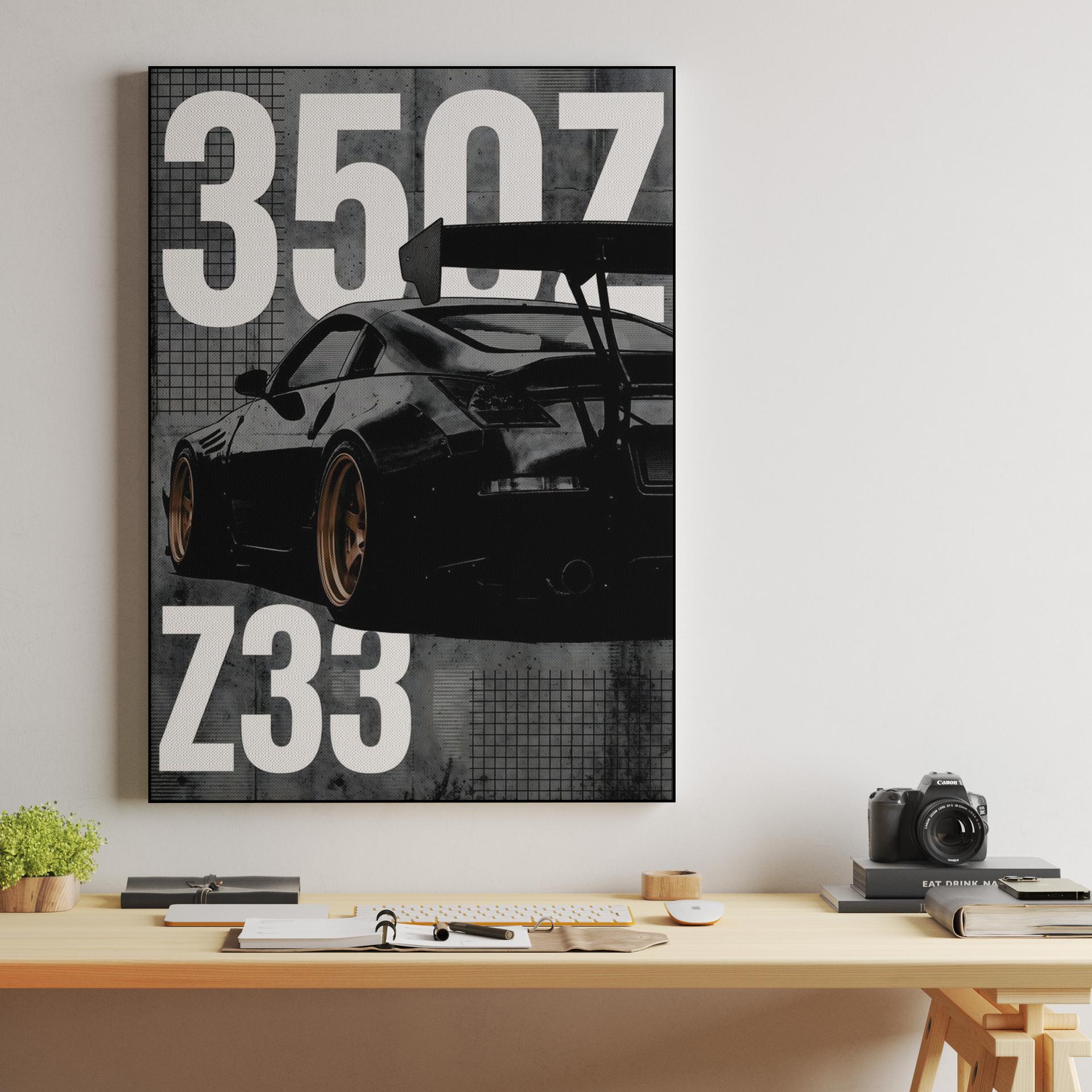 Z33 Industrial Blueprint: 350Z Graphic Tribute