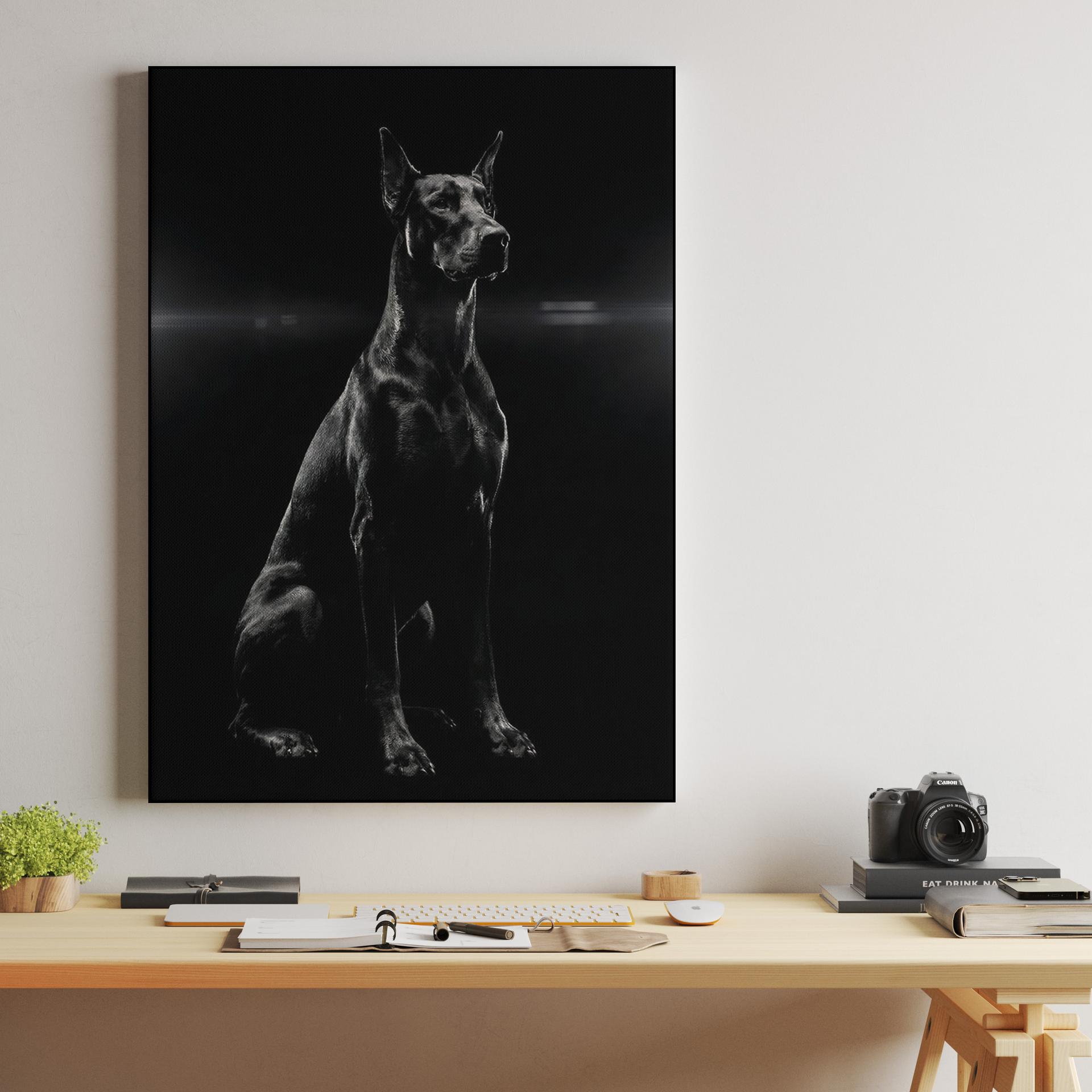 The Noble Shadow: Doberman Cinematic Portrait