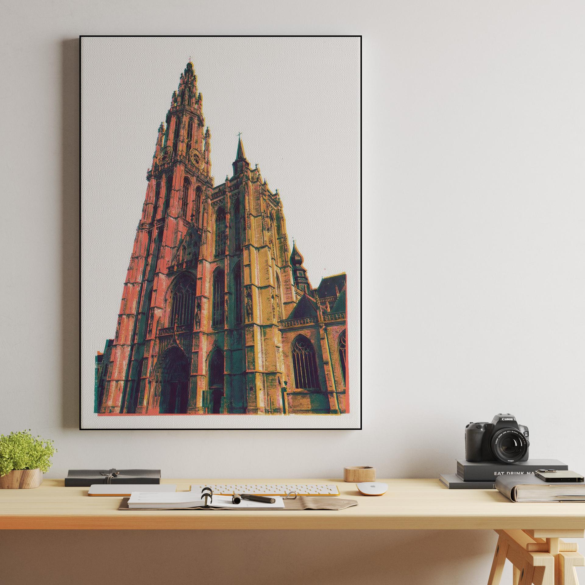 Antwerp Cathedral Pop Art Spire