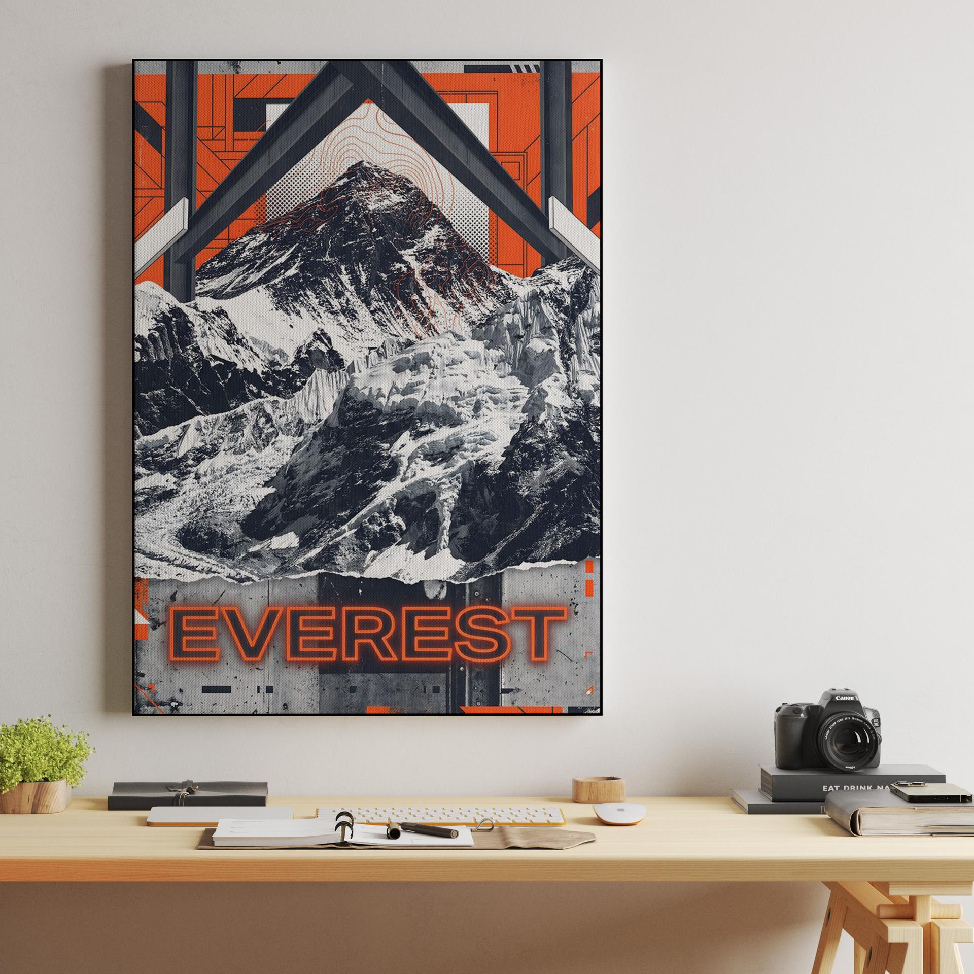 Everest Industrial Mixed Media Graphic Poster