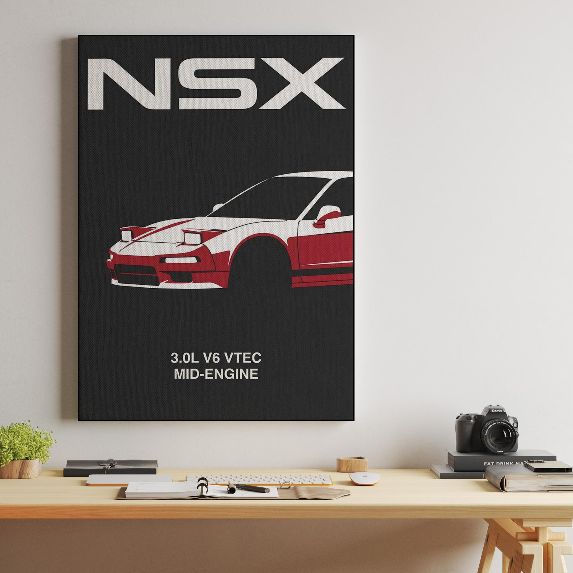 NSX VTEC Minimalist Spec Poster