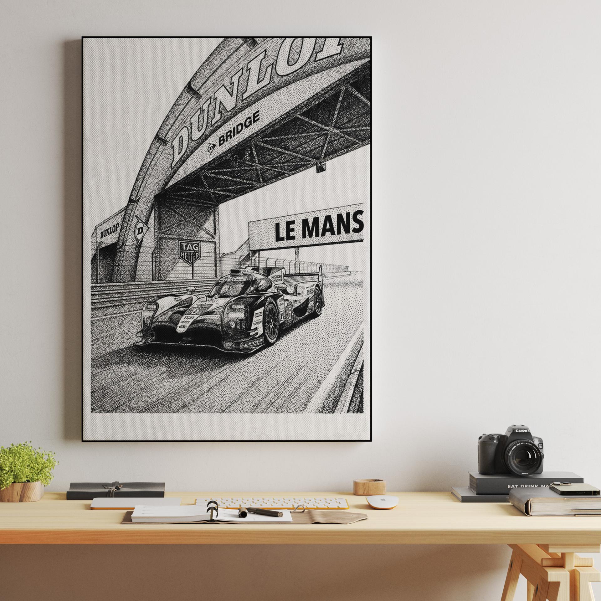 Endurance Mastery: Porsche 963 under the Dunlop Bridge