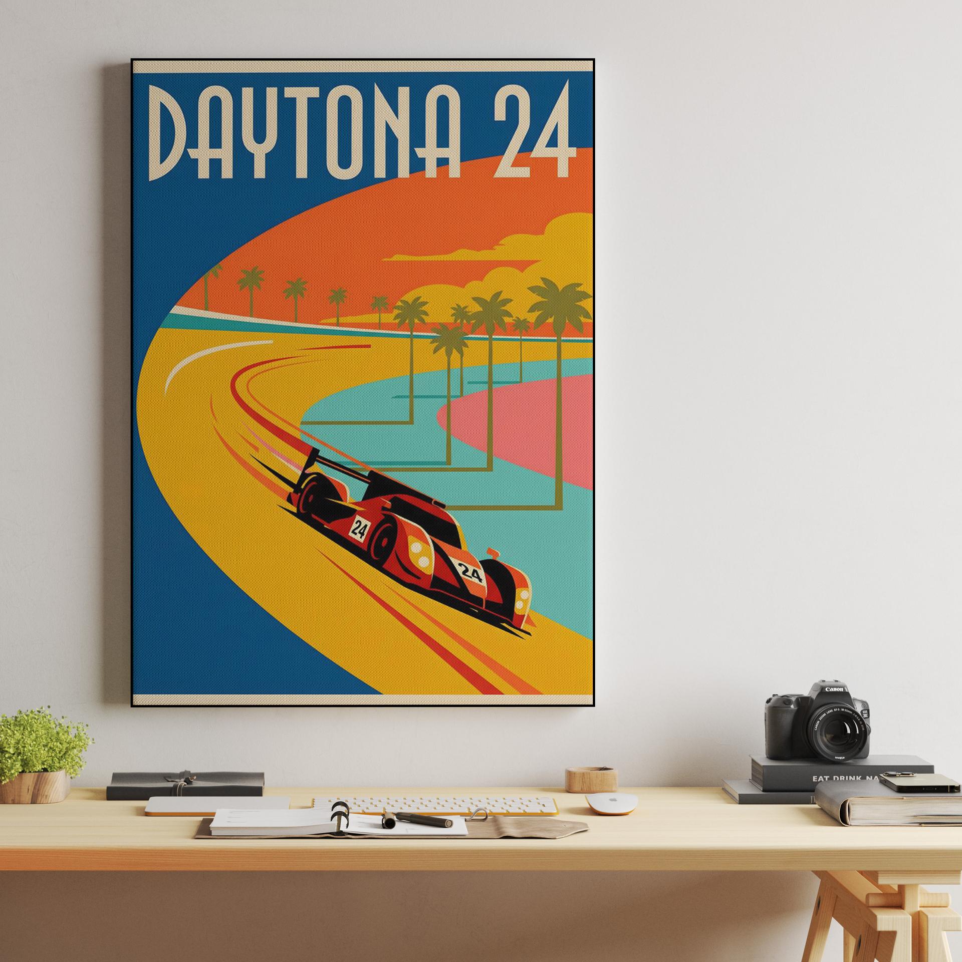 Daytona 24: Mid-Century Endurance Poster