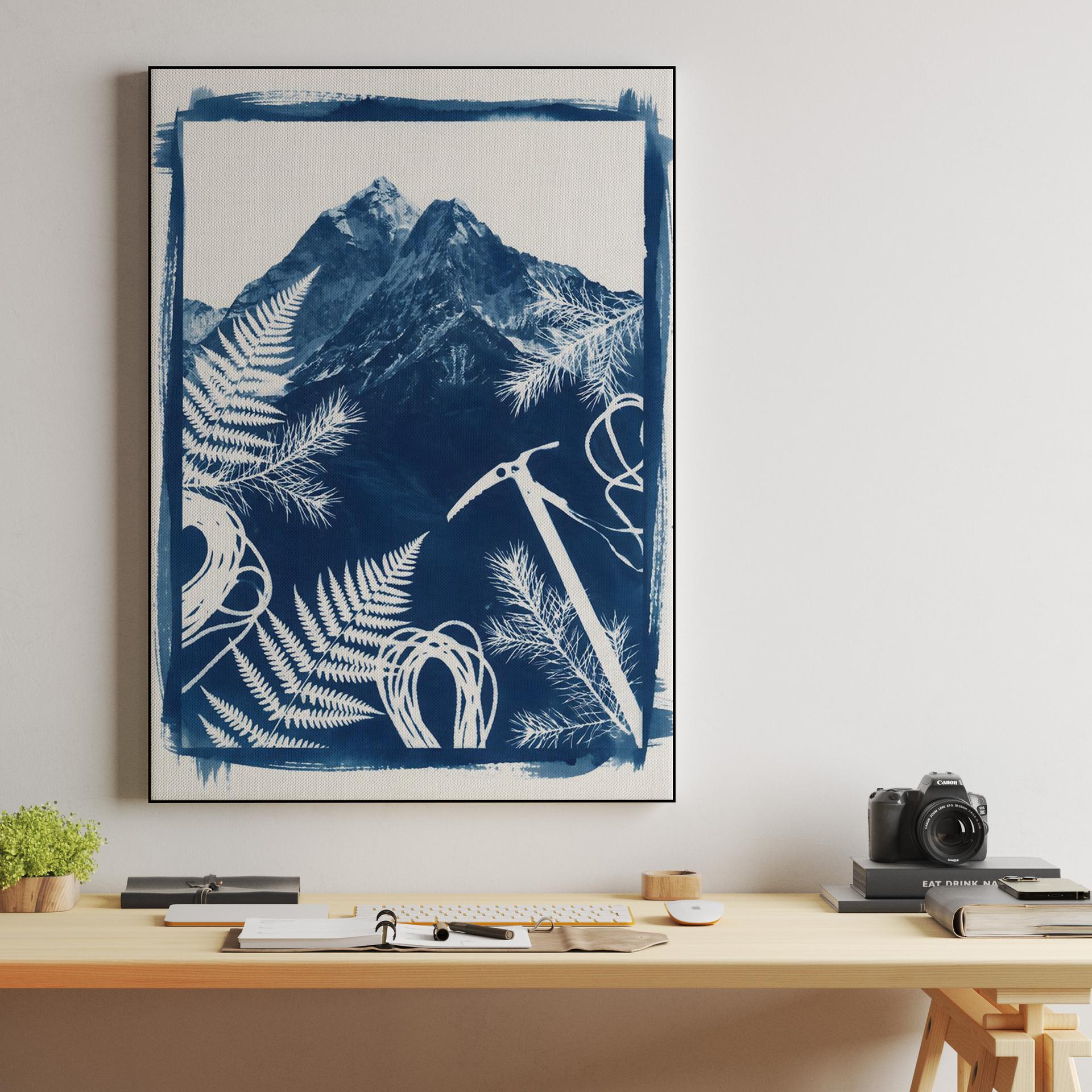 Himalayan Cyanotype: The Peak and the Path