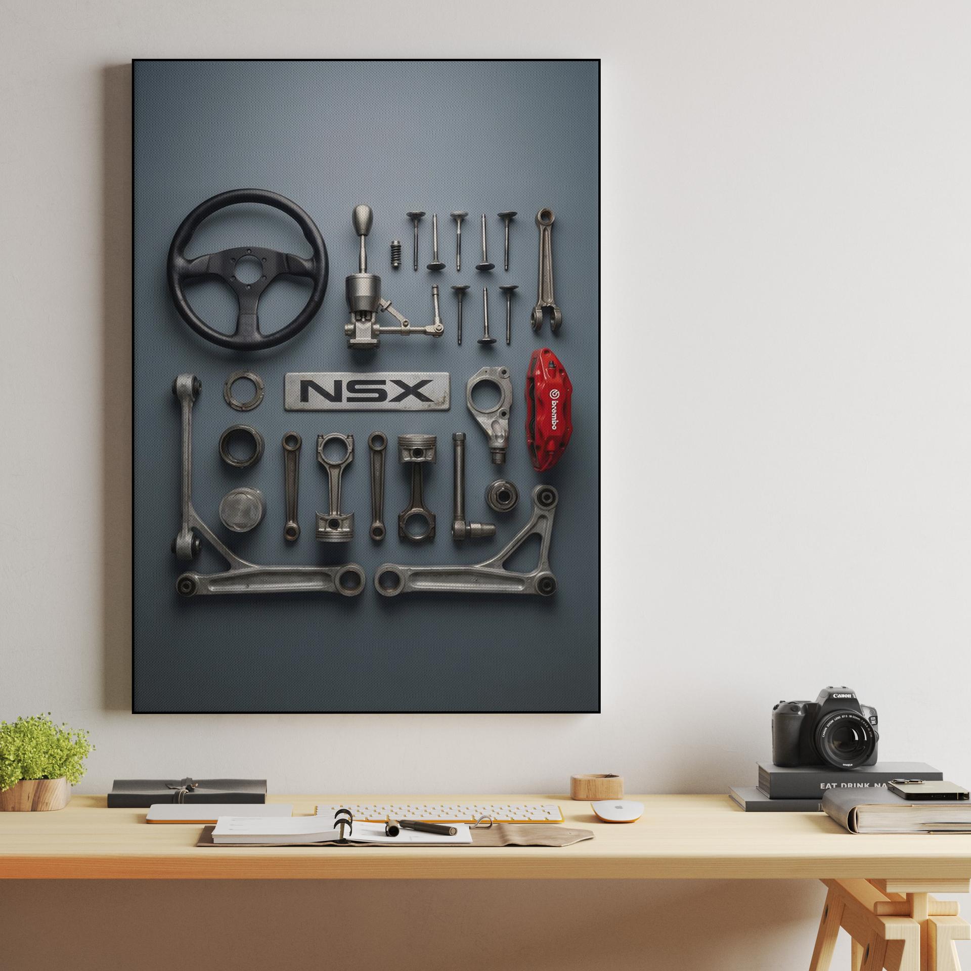 Honda NSX Component Knolling