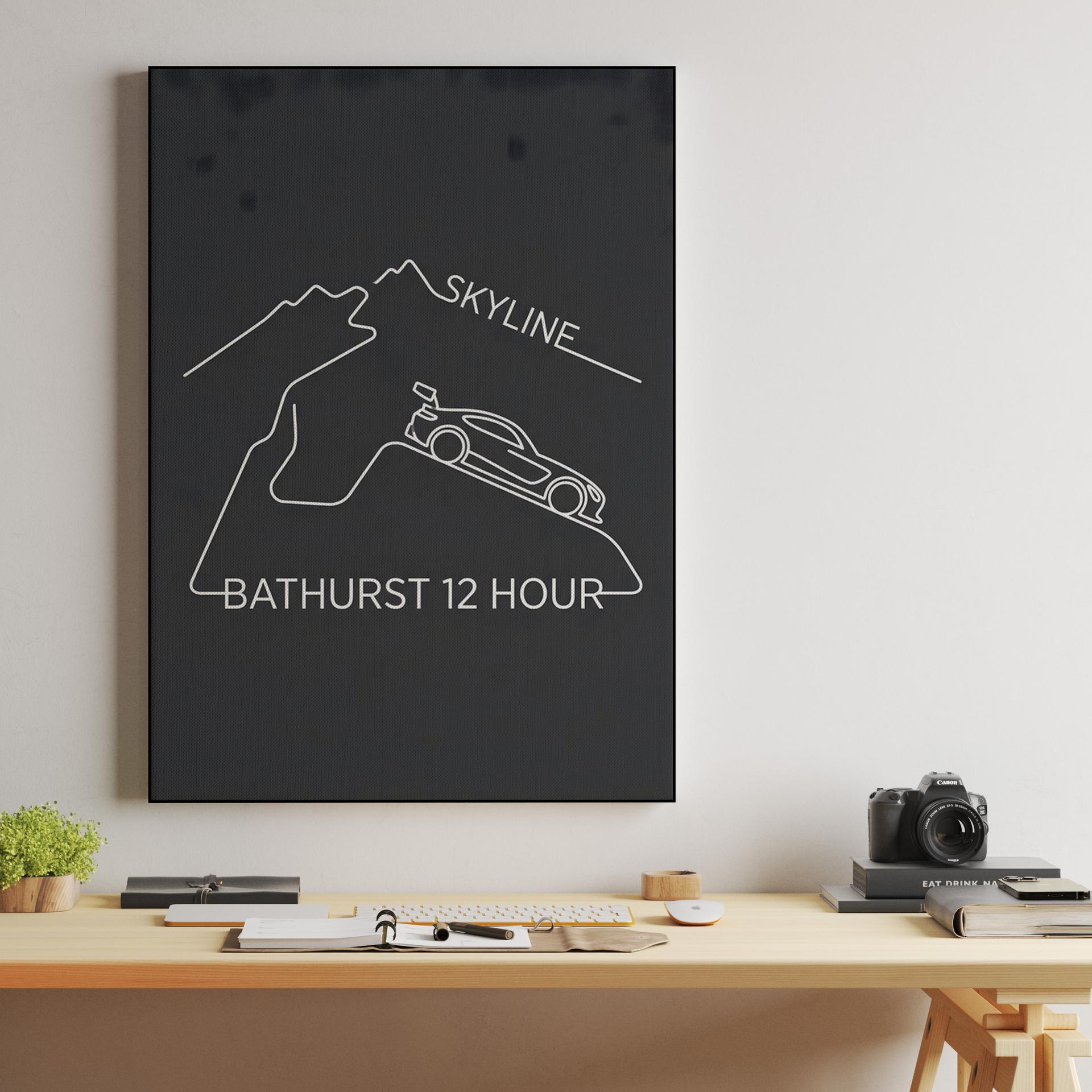 Bathurst 12 Hour: Skyline Minimalist Line Art