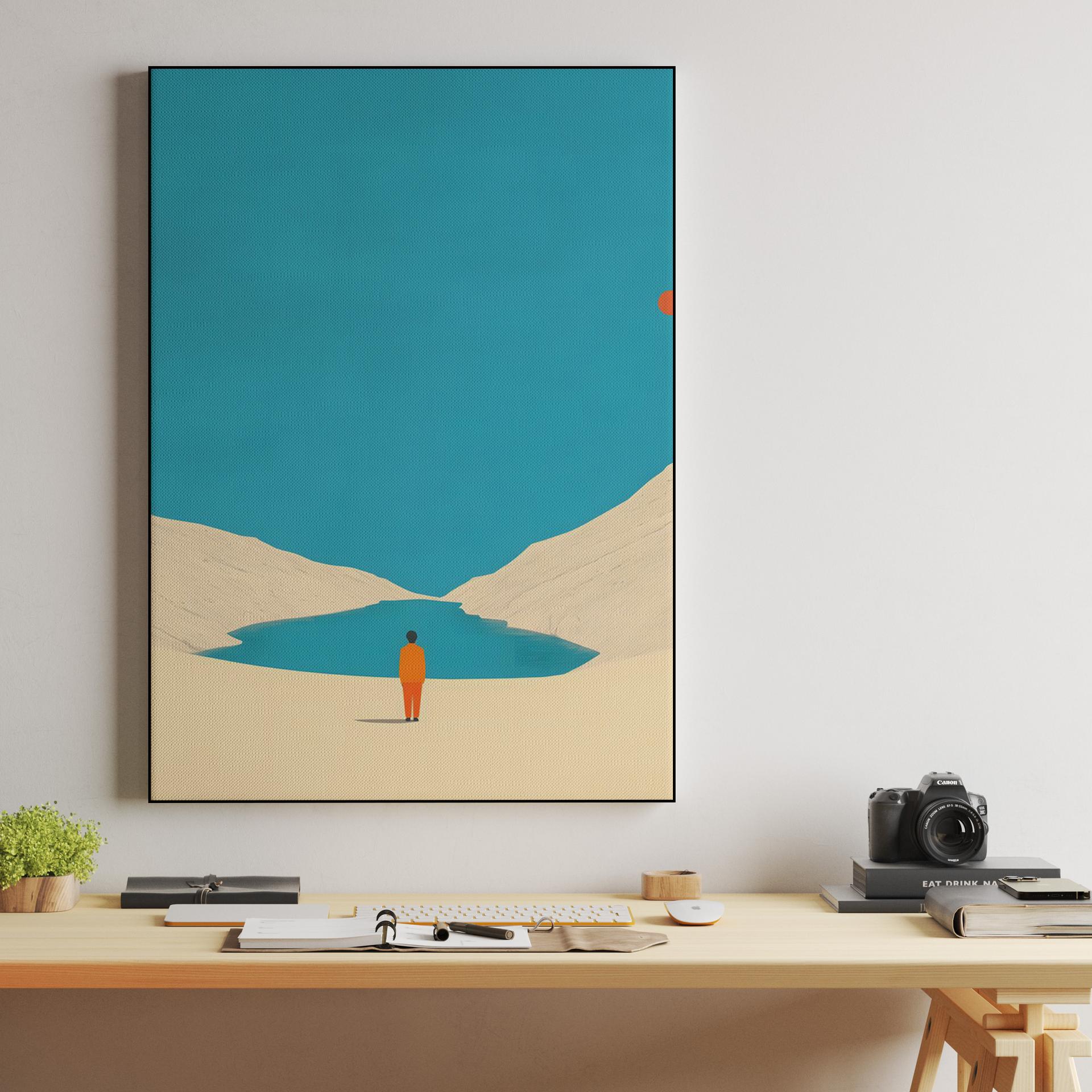 Minimalist Desert Oasis