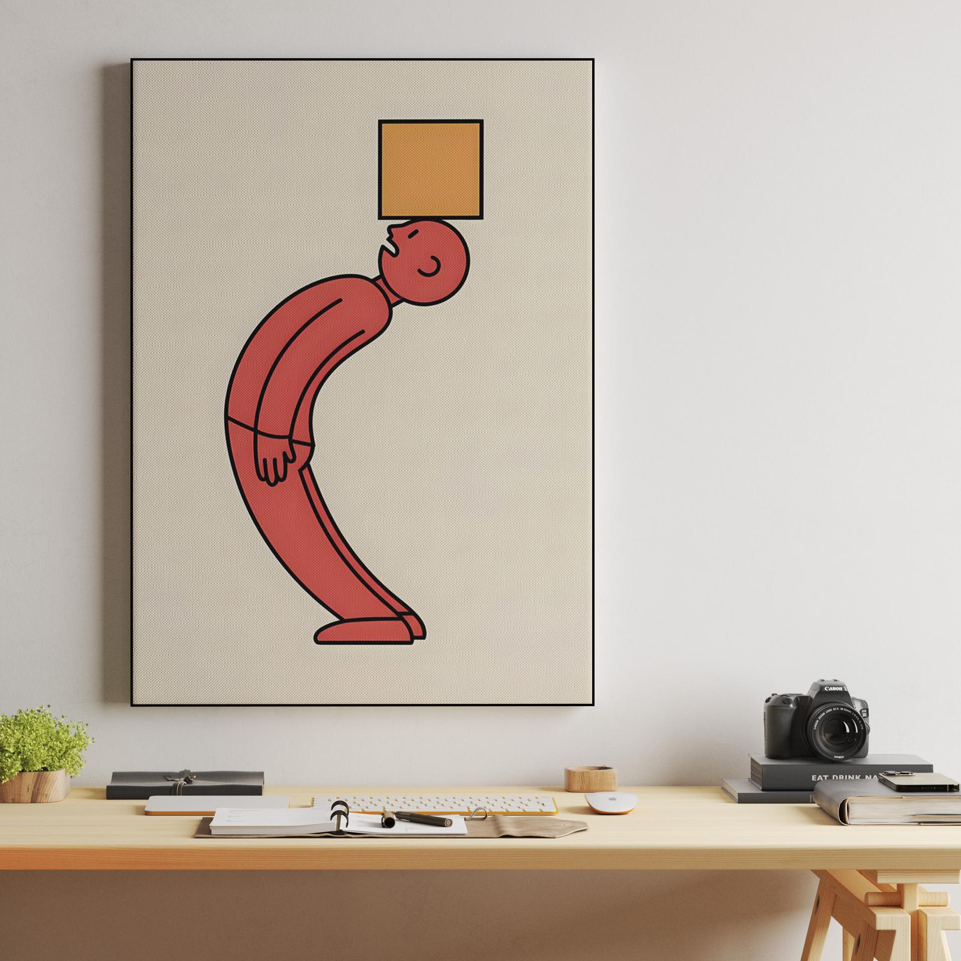 Red Figure Balancing Block