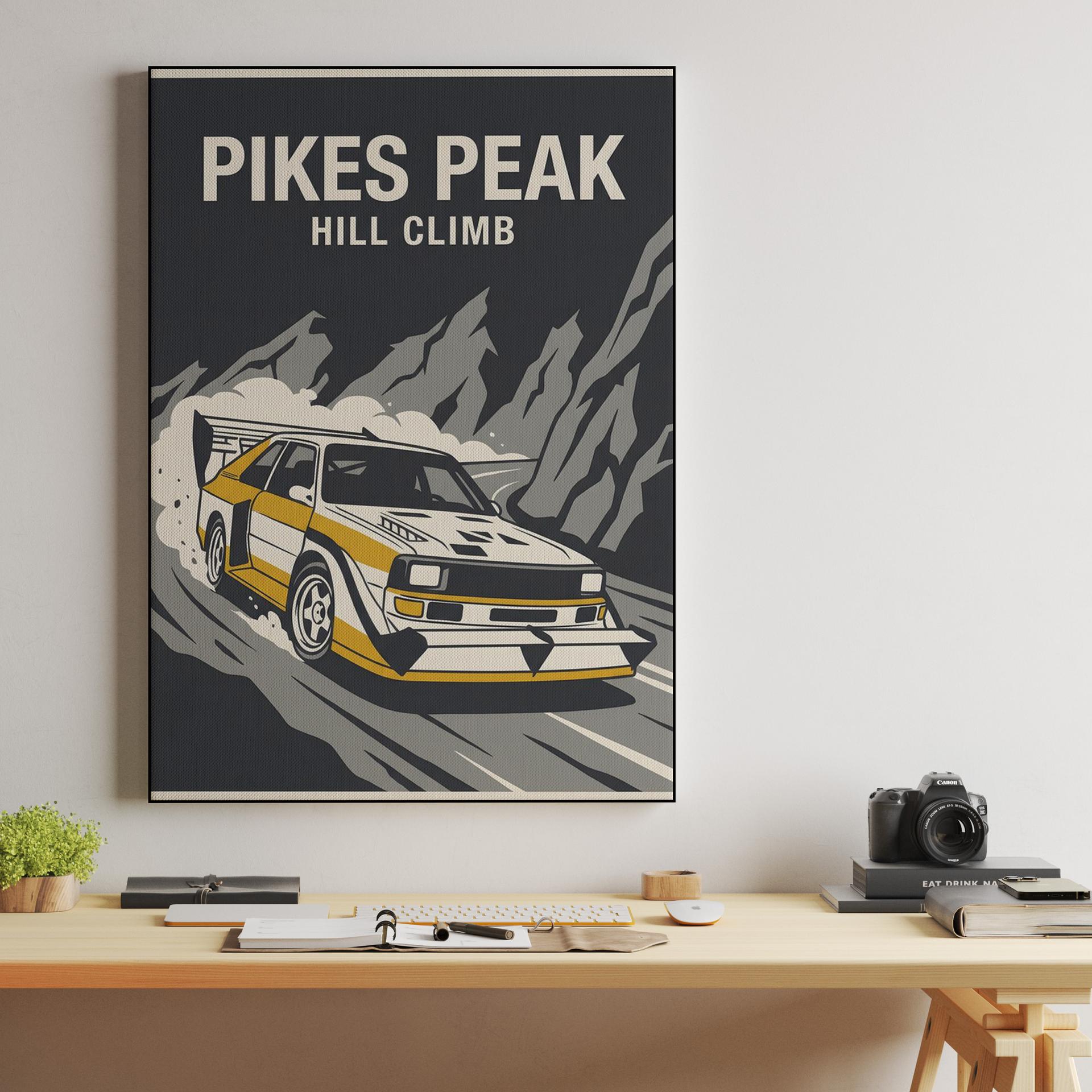 Audi Quattro S1 E2 Pikes Peak Hill Climb Illustration