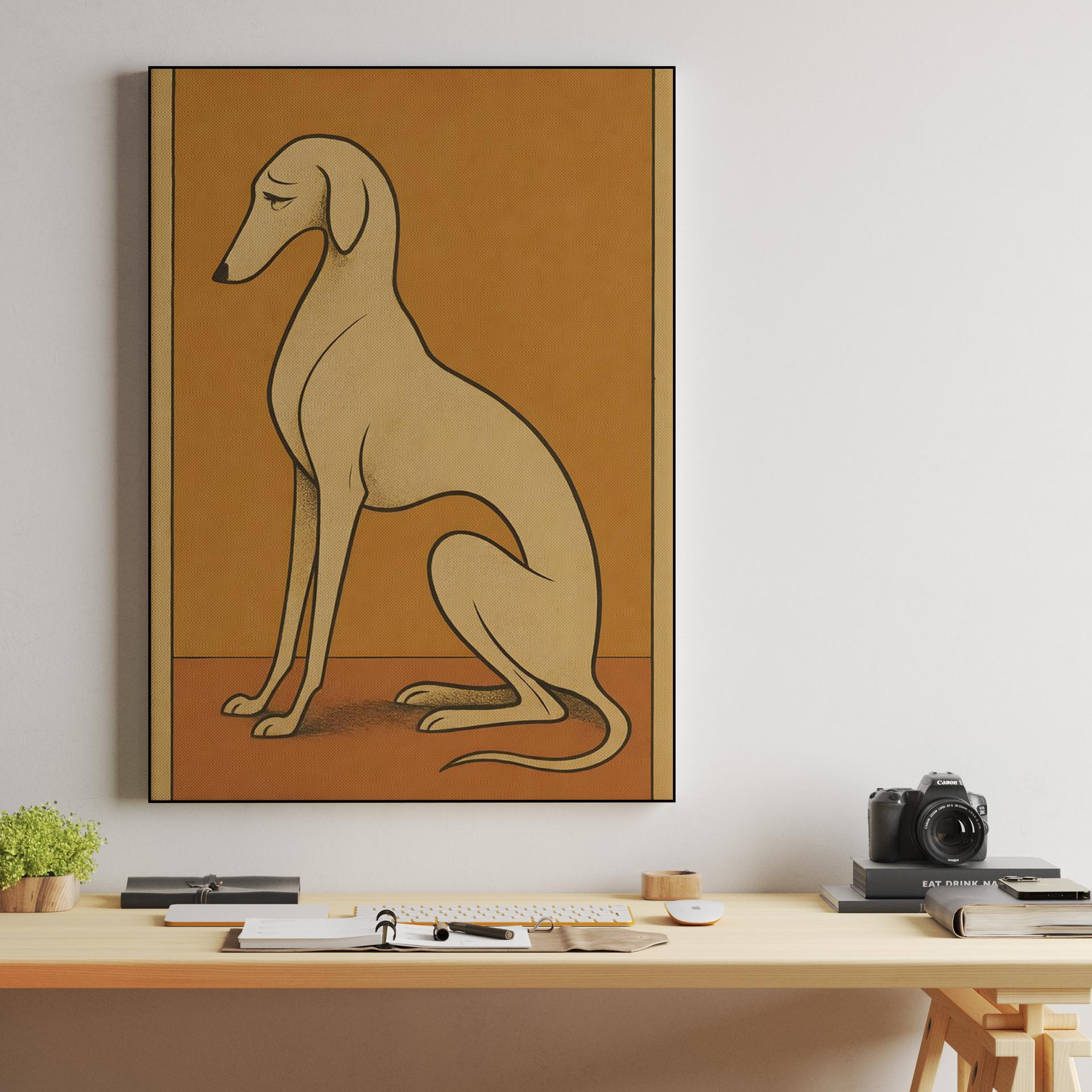 Elegant Greyhound Profile