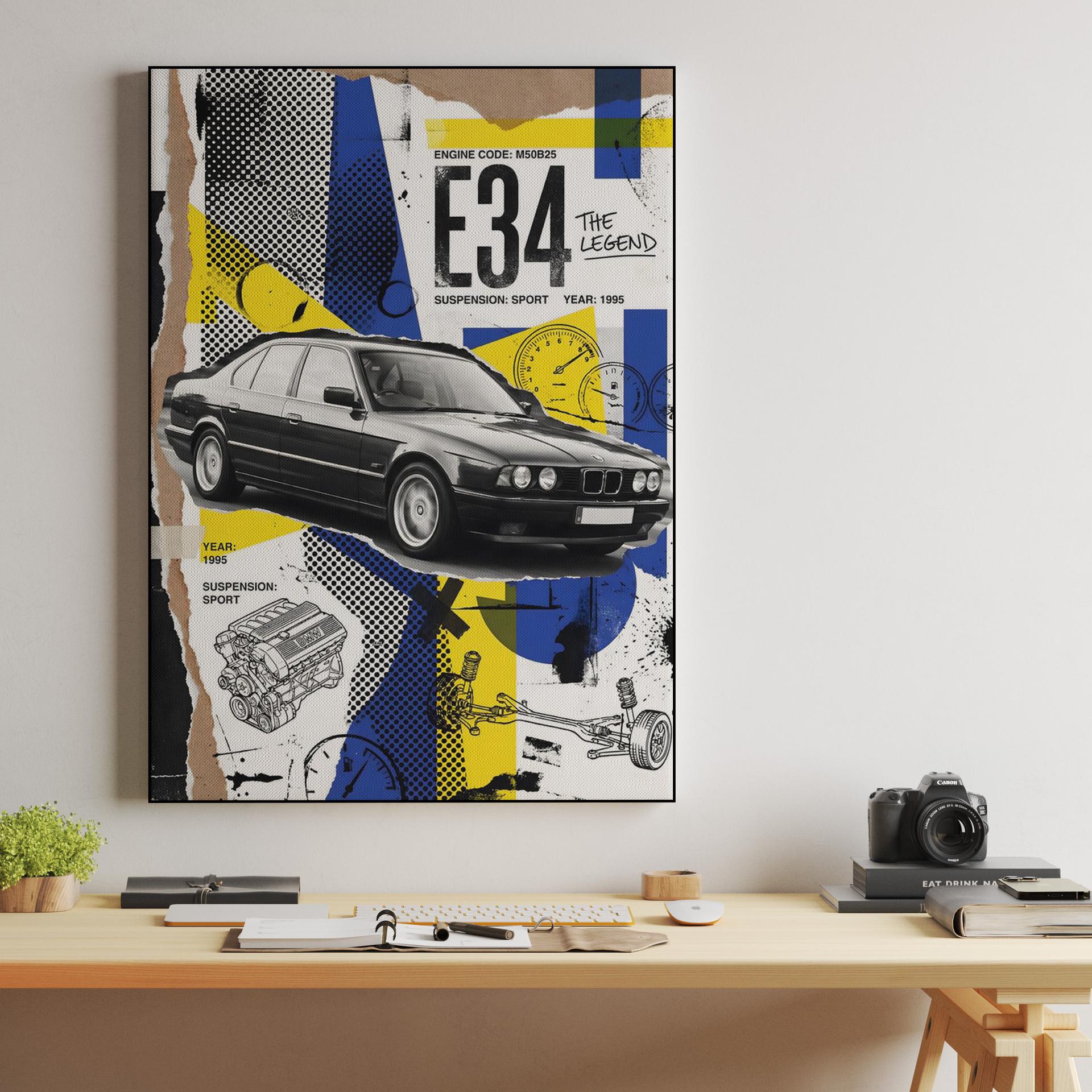 BMW E34: The Legend Collage