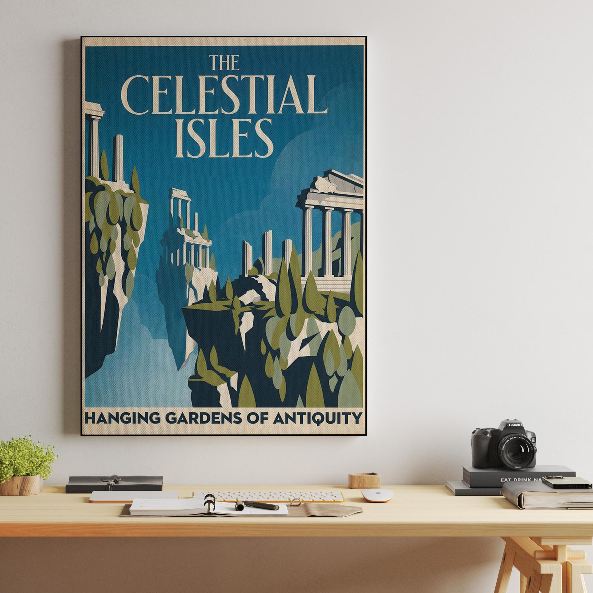 The Celestial Isles: Hanging Gardens of Antiquity
