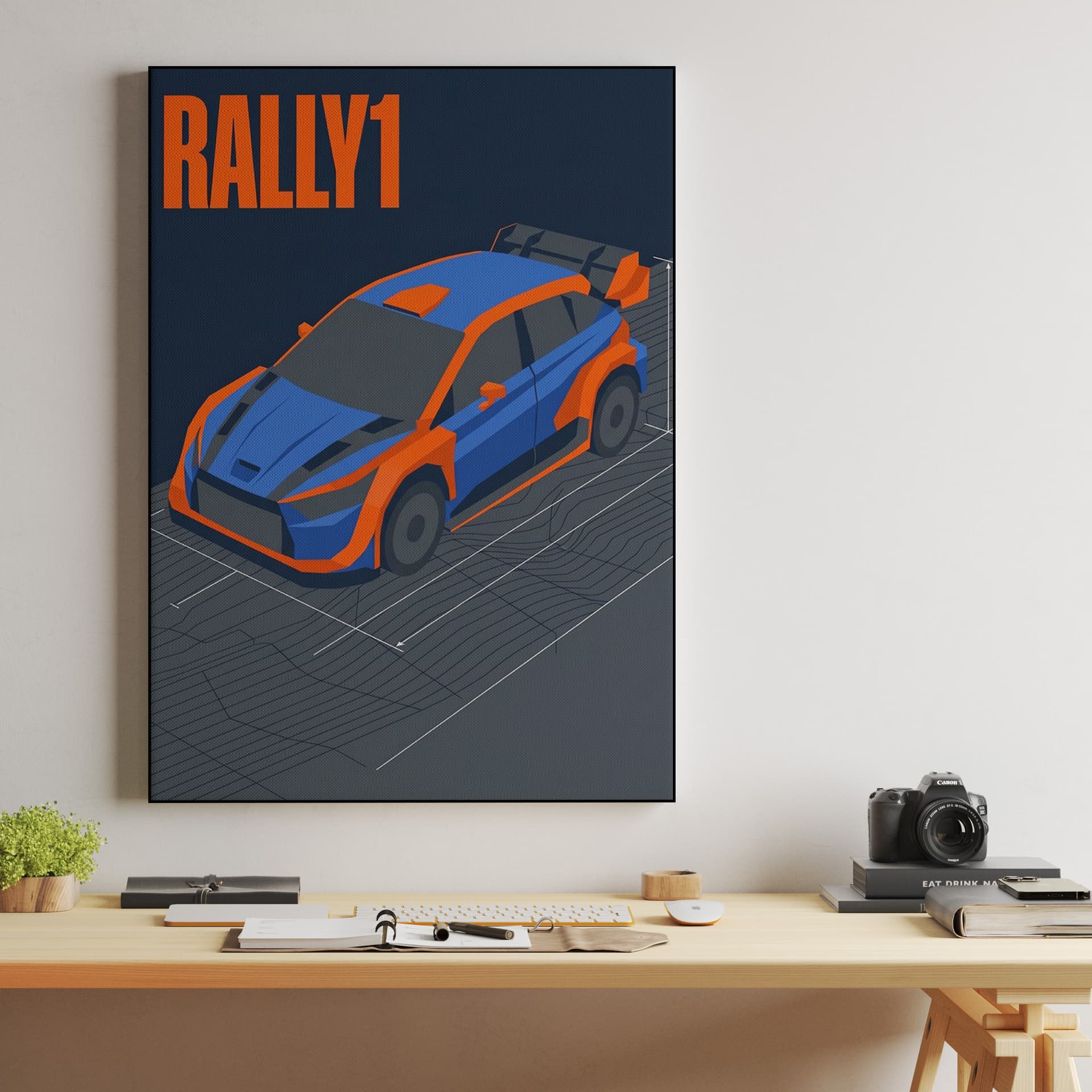 Toyota GR Yaris Rally1 Isometric Technical Illustration