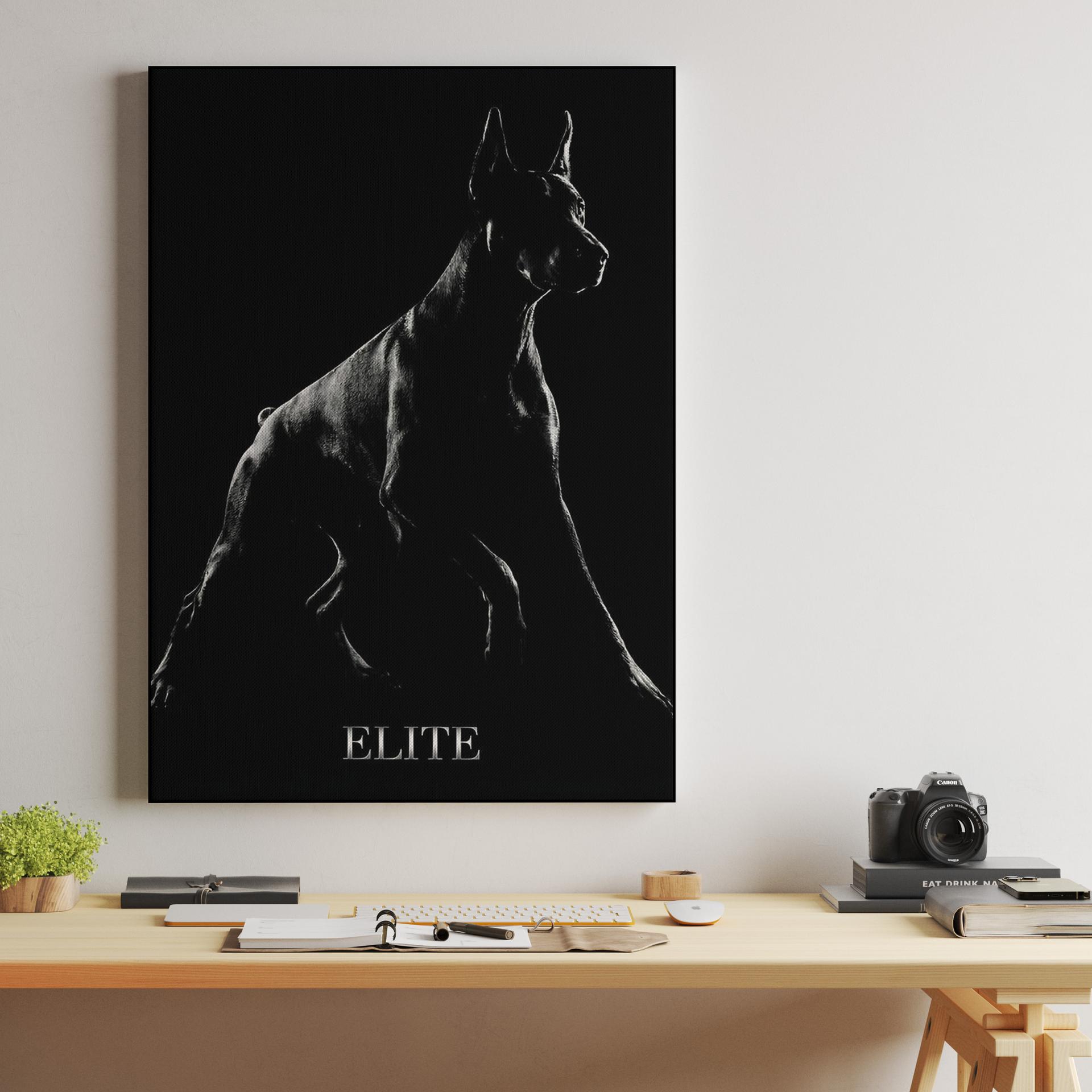 Shadow Elite: Doberman Portrait