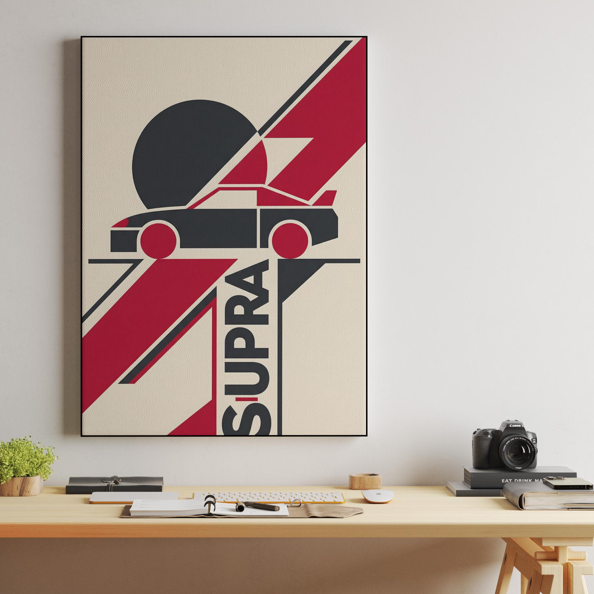 Supra A80 Geometric Minimalist Poster