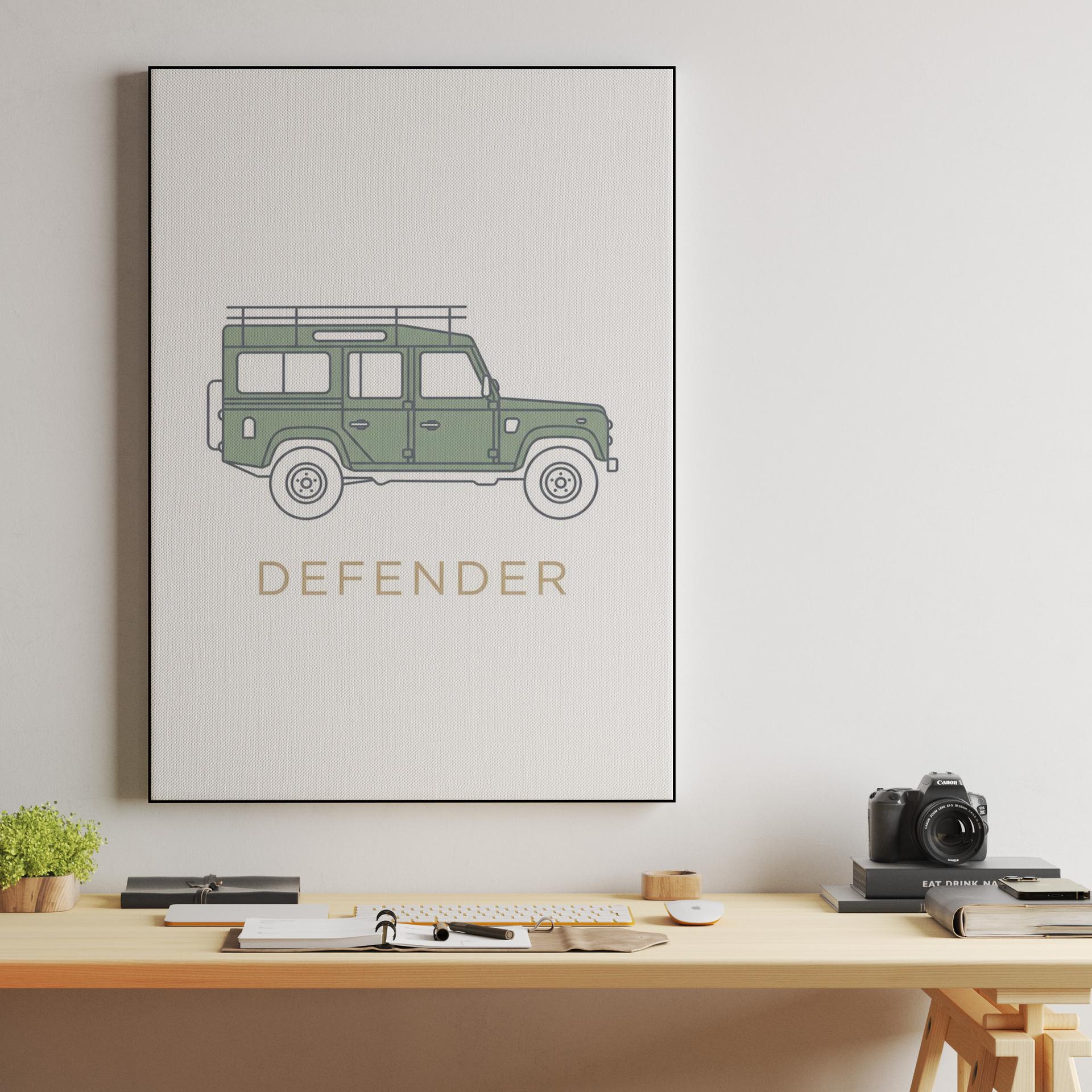 Minimalist Sage Defender 110 Illustration