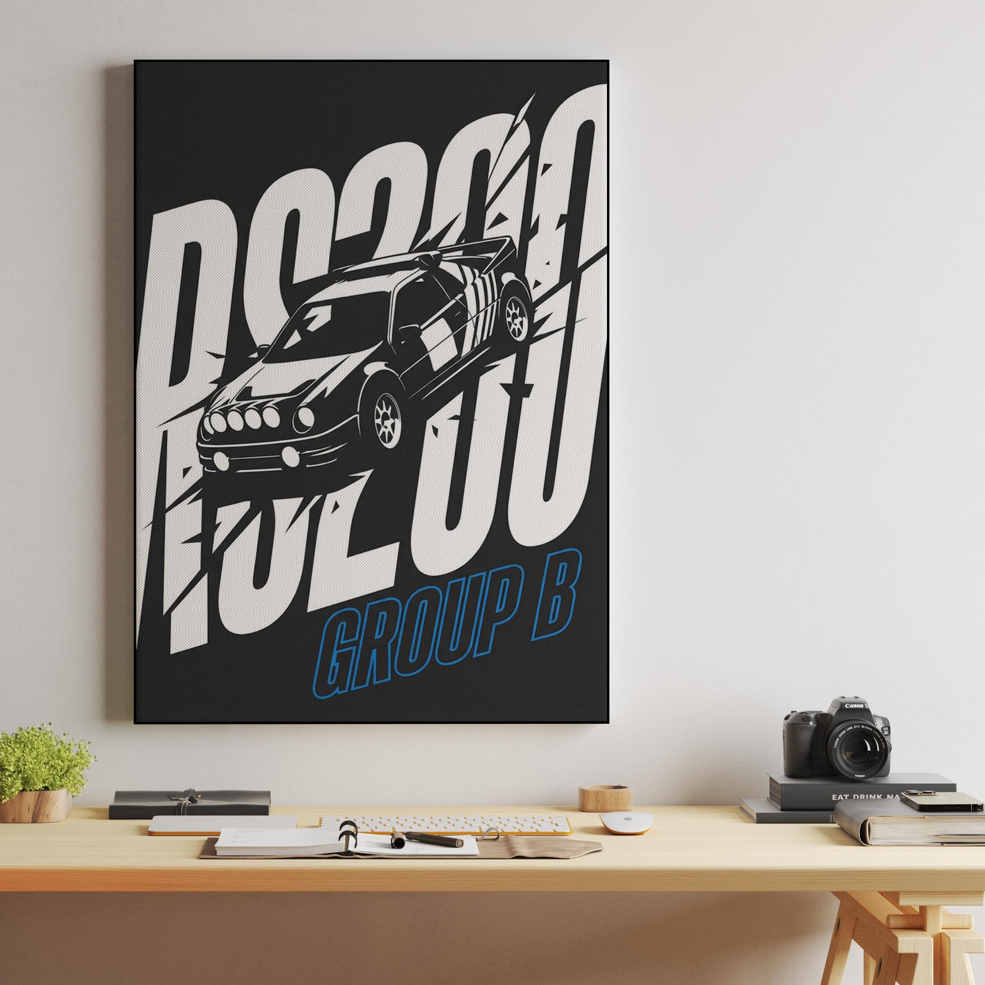 Ford RS200: Group B High-Impact Graphic Illustration