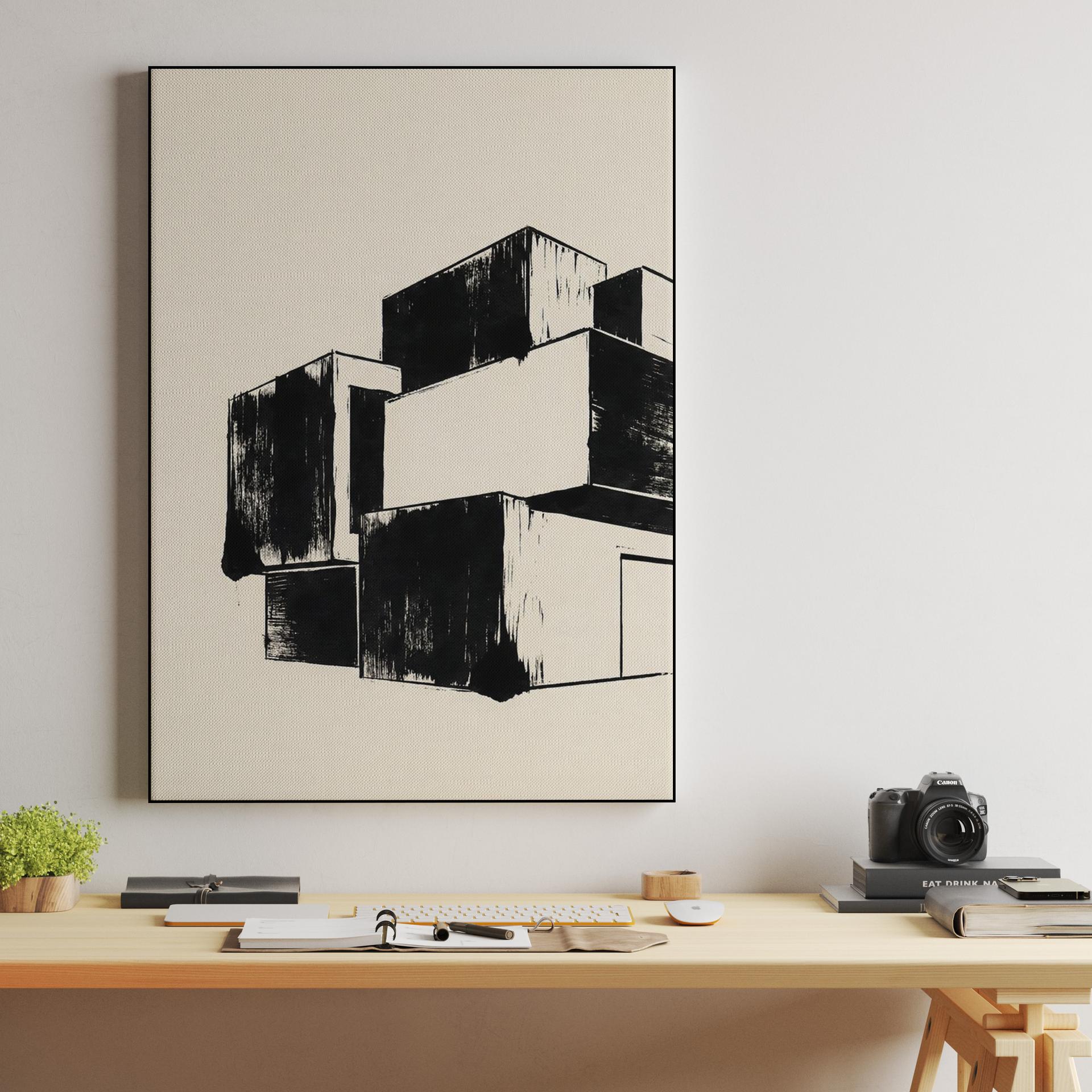 Structural Ink: Stacked Brutalism