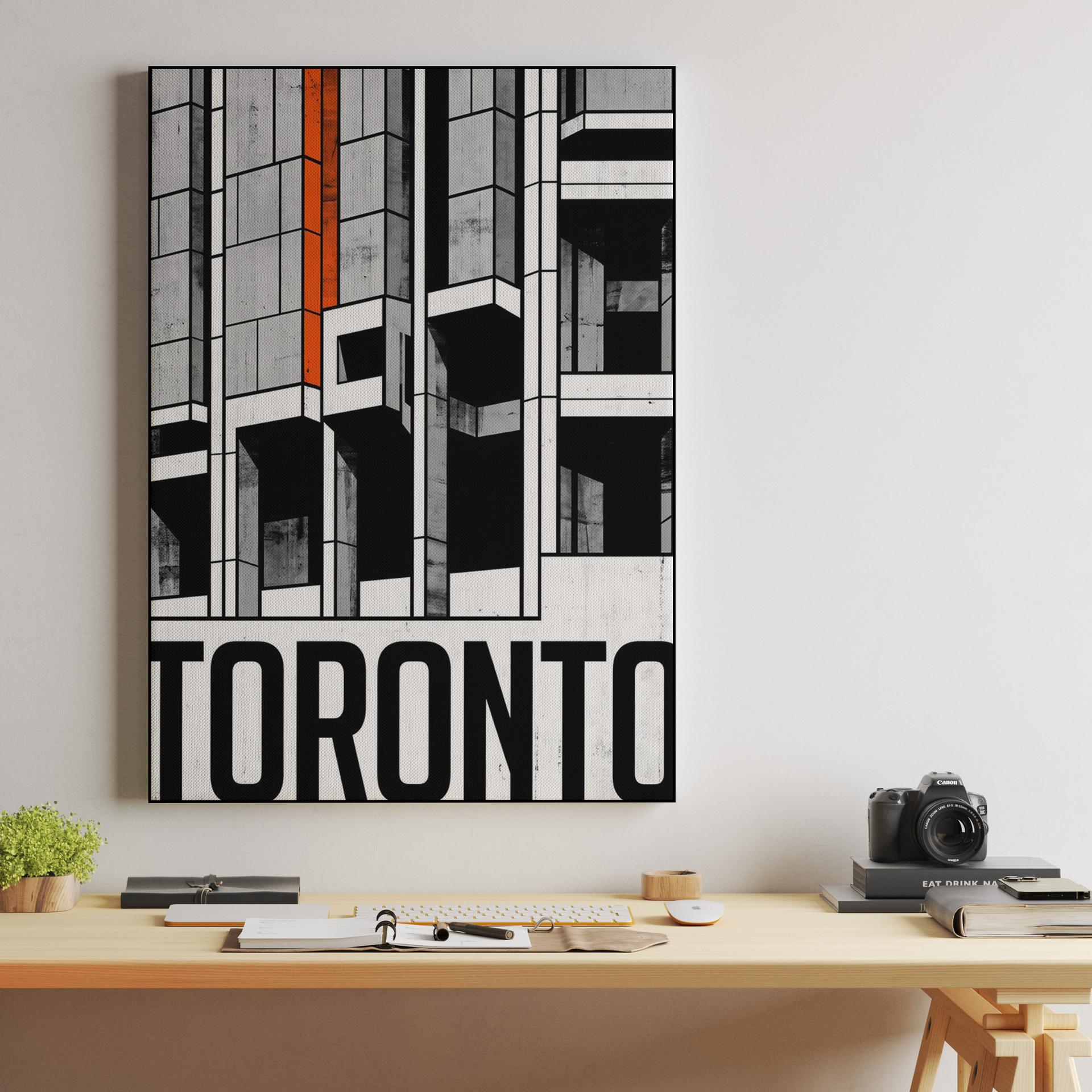 Toronto Brutalist Monolith Graphic Poster