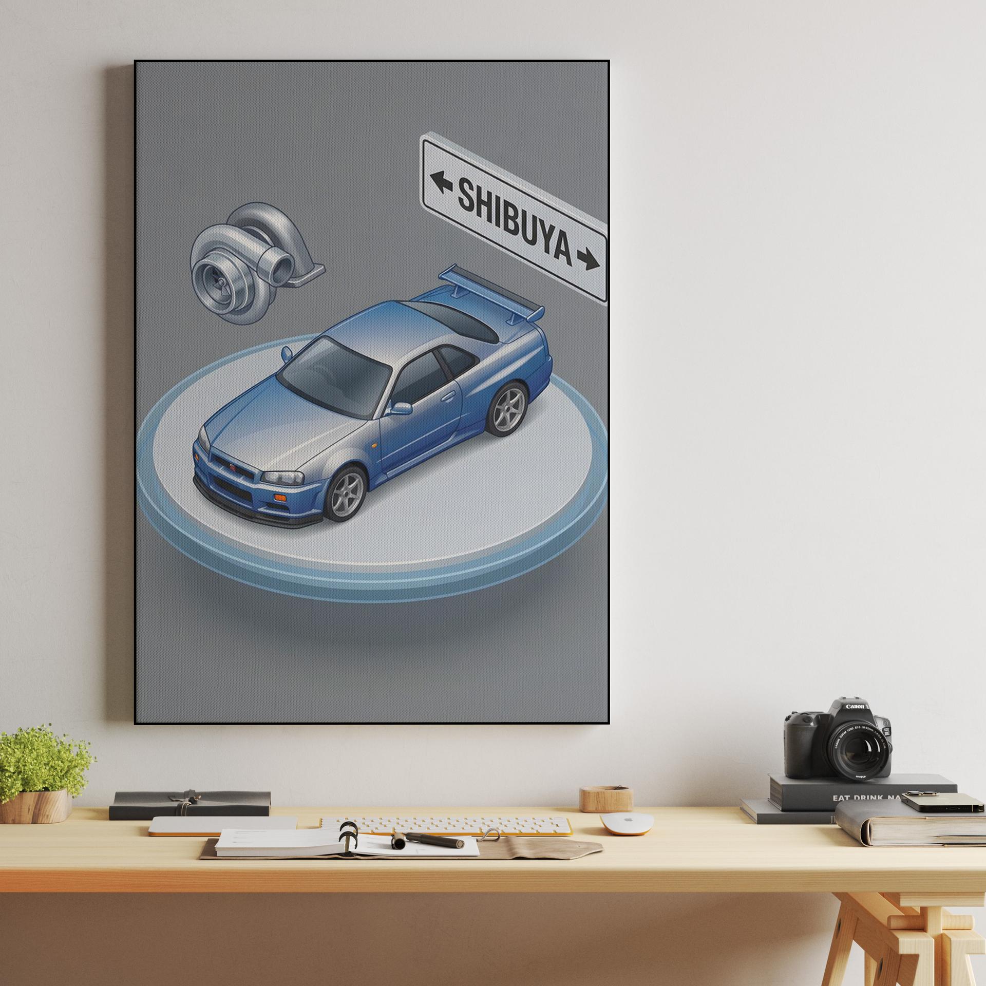 Shibuya Diorama: Skyline GT-R R34