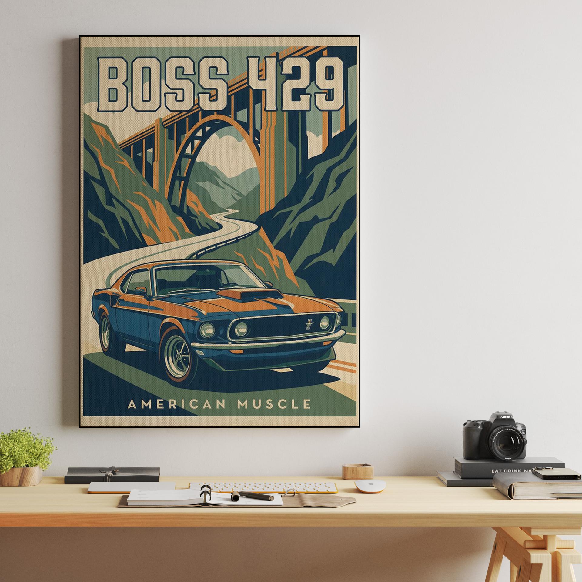 American Muscle: Boss 429 California Coast Poster
