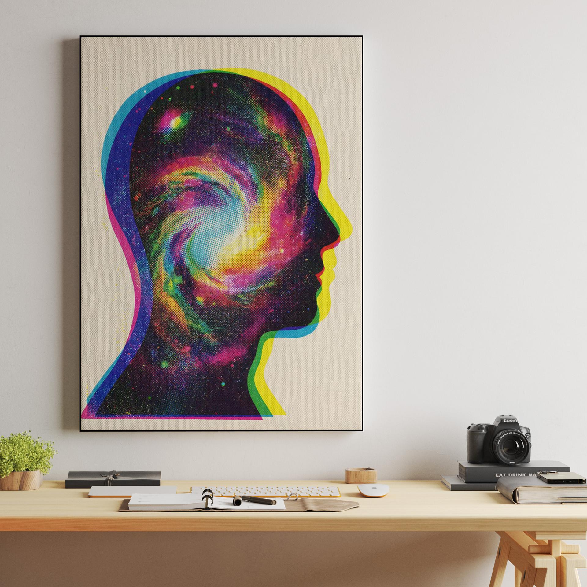 Cosmic Mind: The Galactic Silhouette