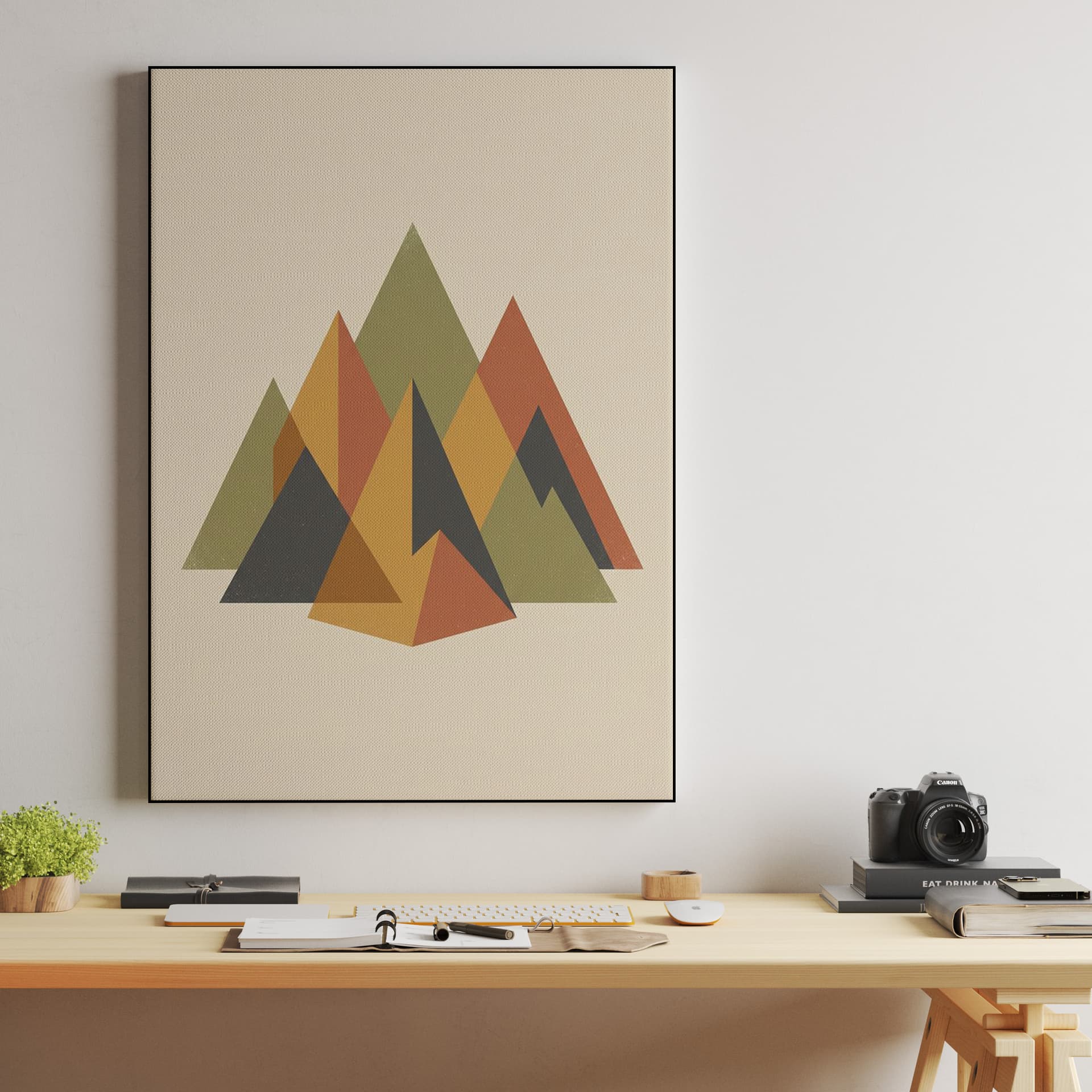Geometric Mountain Peak Harmony