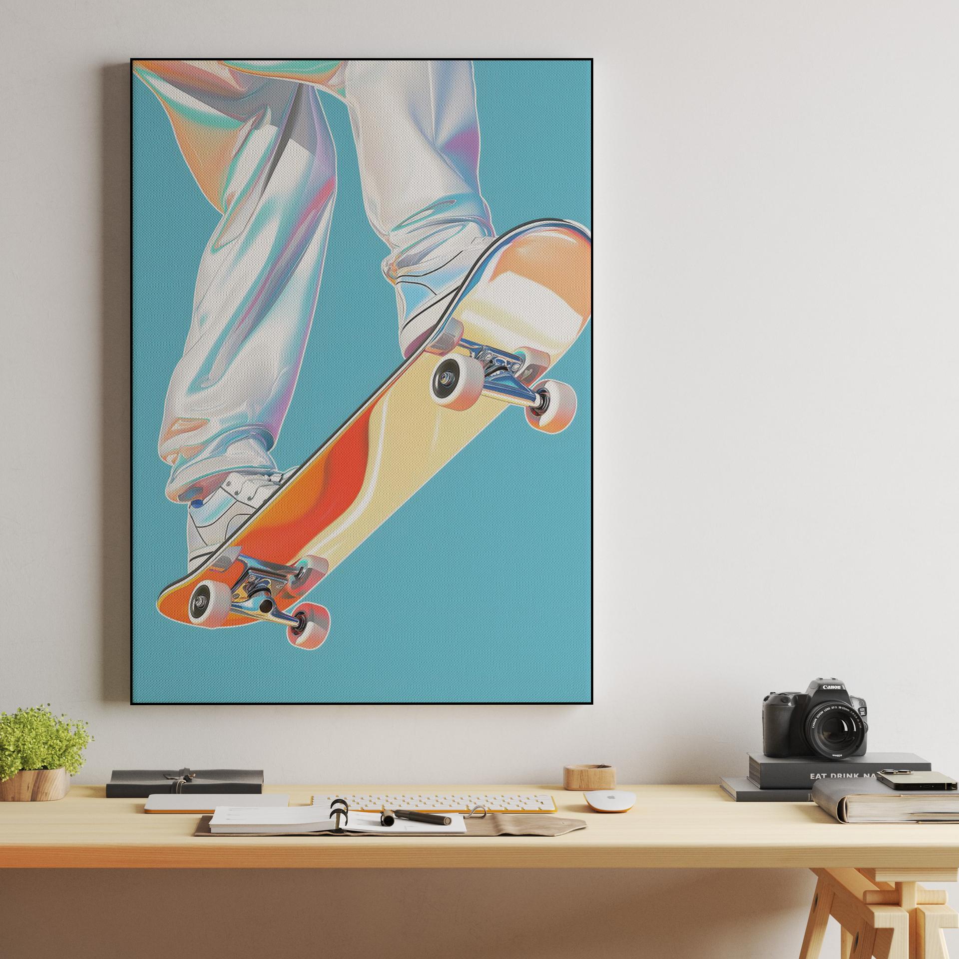 Holographic Skater Trick