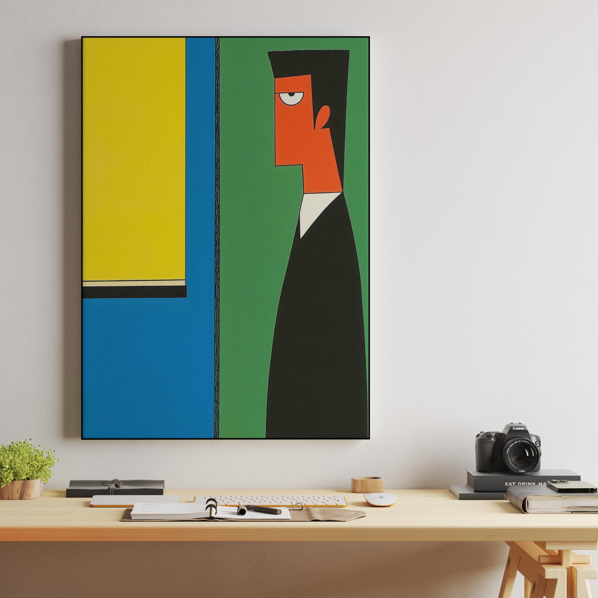 Geometric Color Block Profile