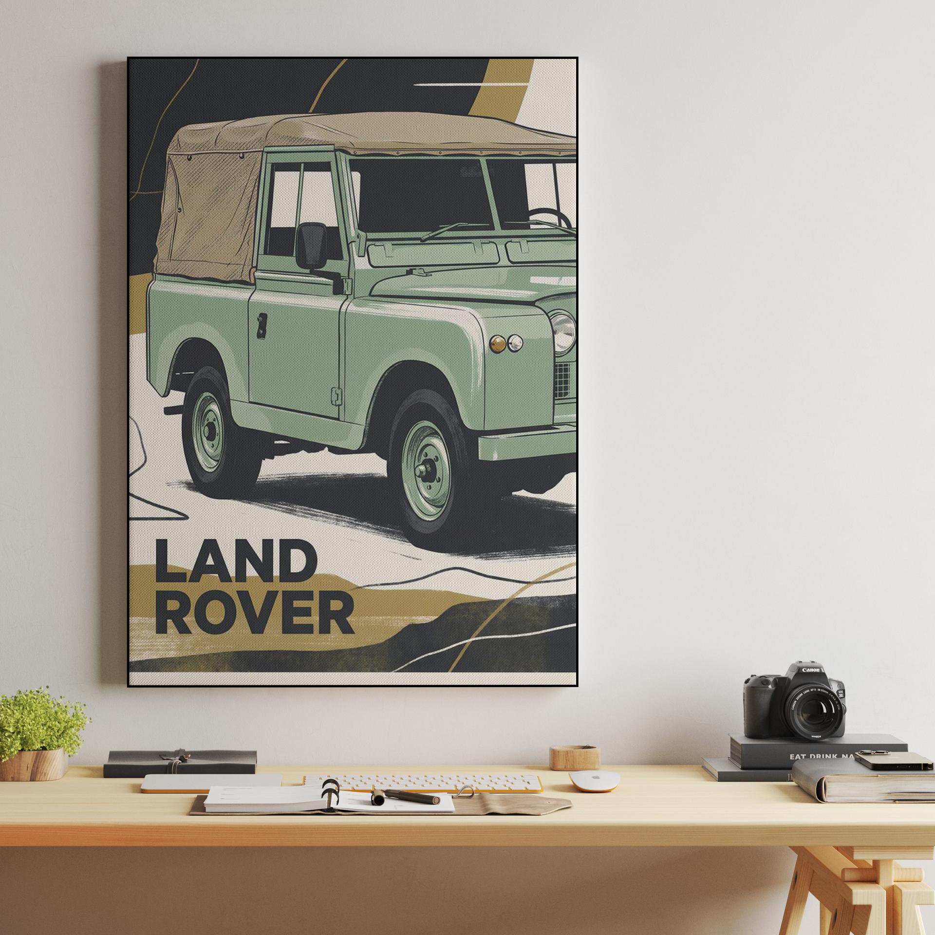 Land Rover Series IIA: Retro Utility Graphic