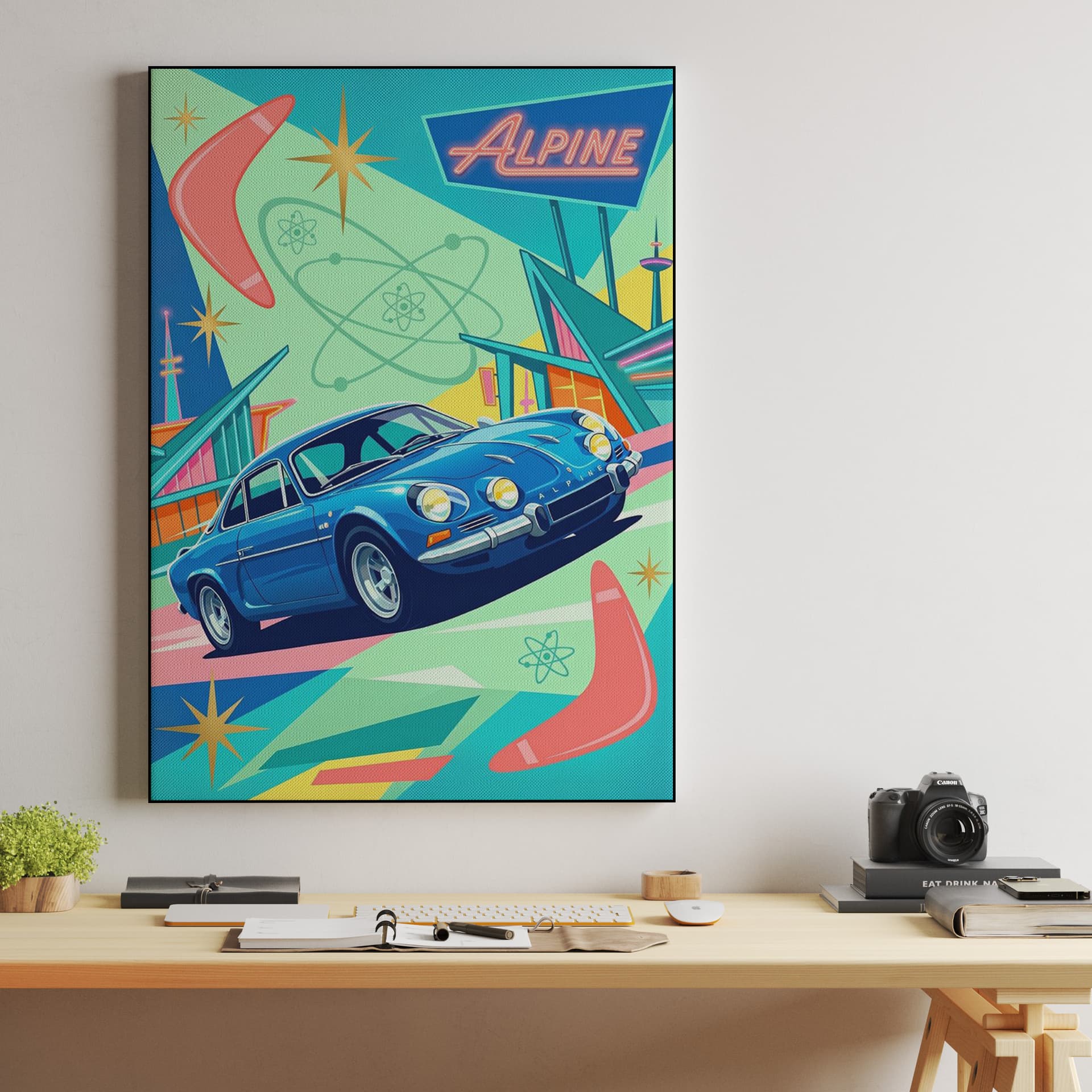 Alpine A110 Googie Retro Futurism