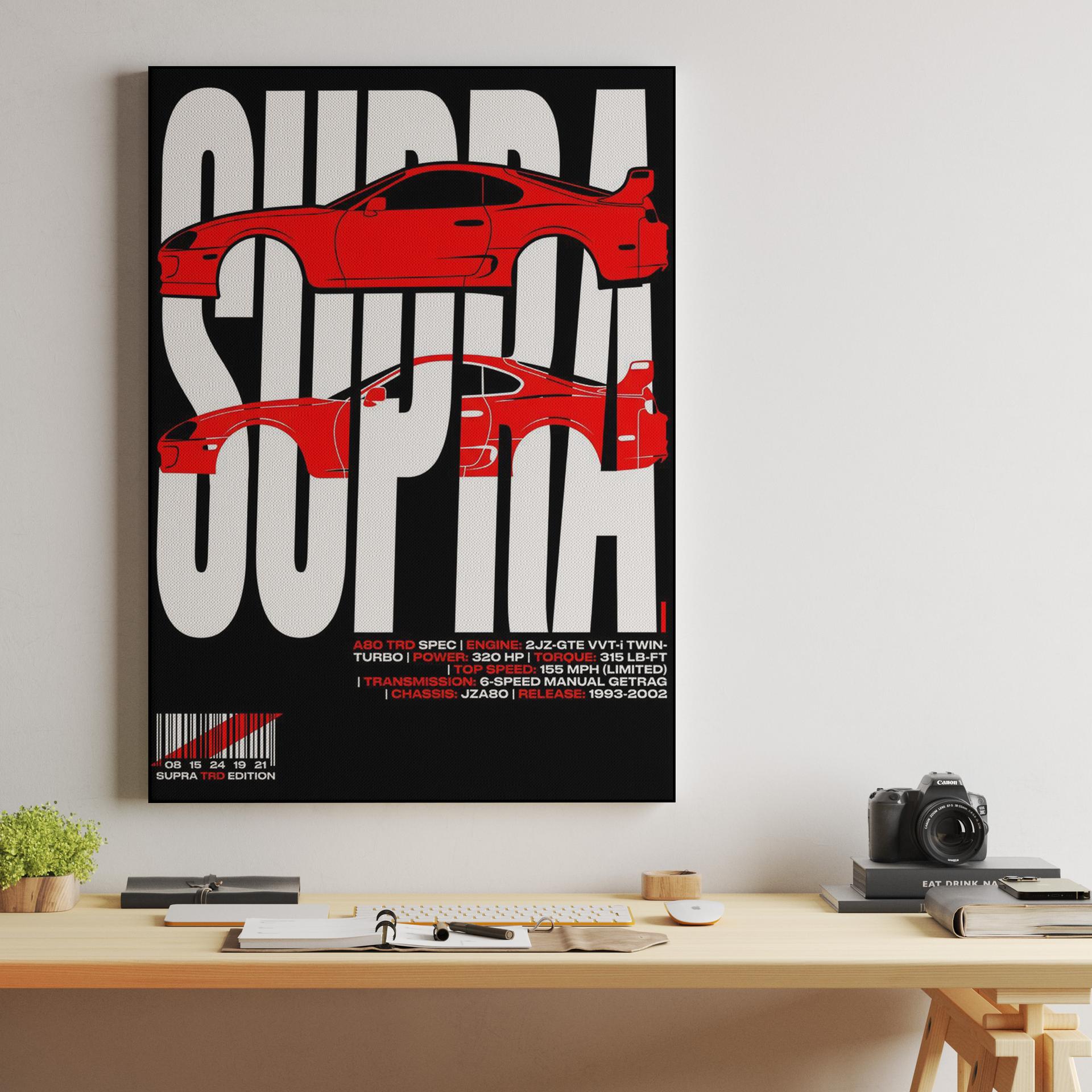 Supra A80 TRD Spec: Technical Type Poster