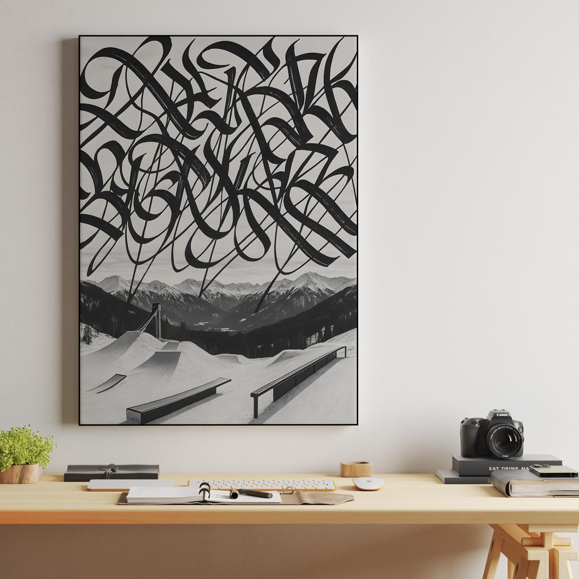 Calligraphic Snow Park