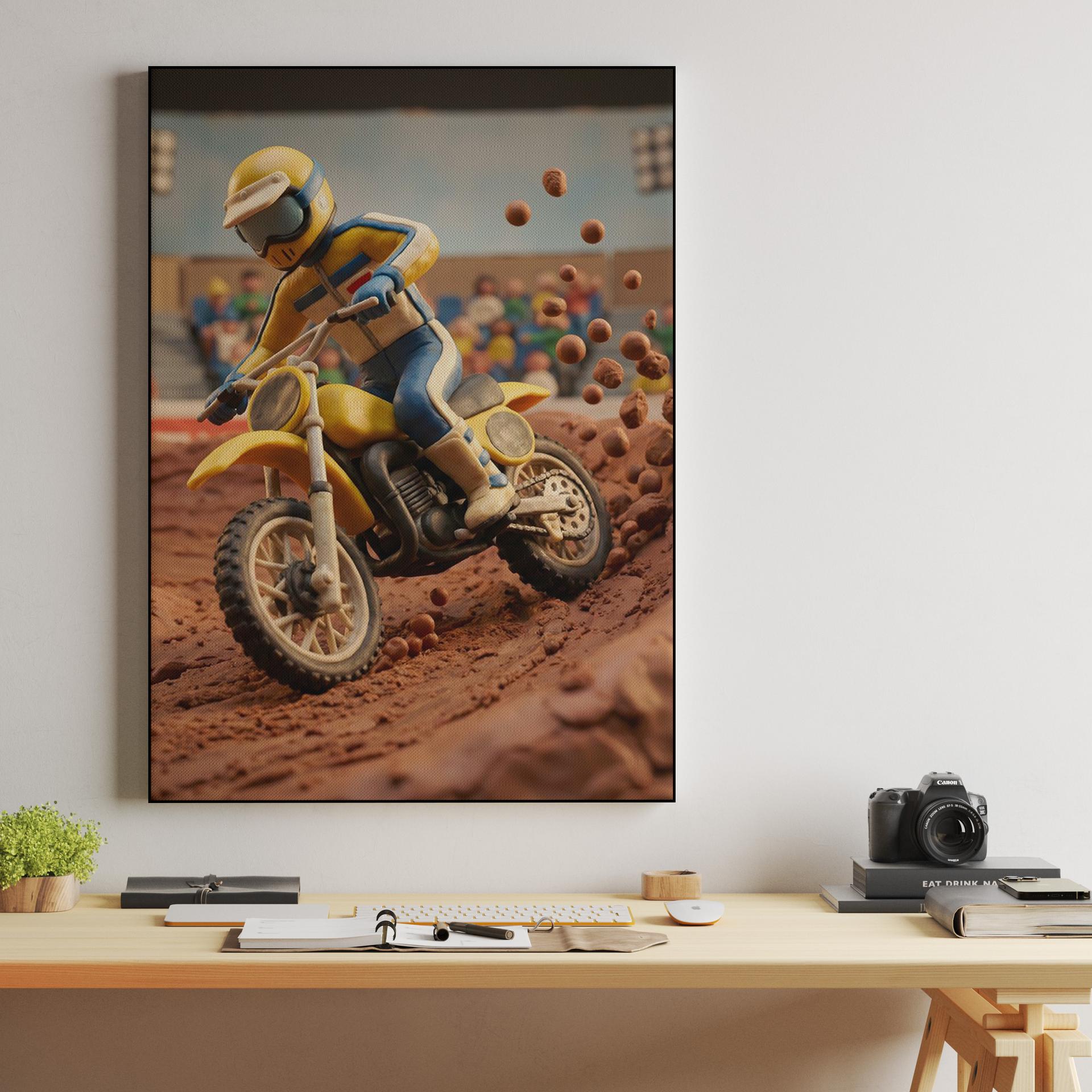 Mud and Clay: The Yellow Racer's High-Speed Berm
